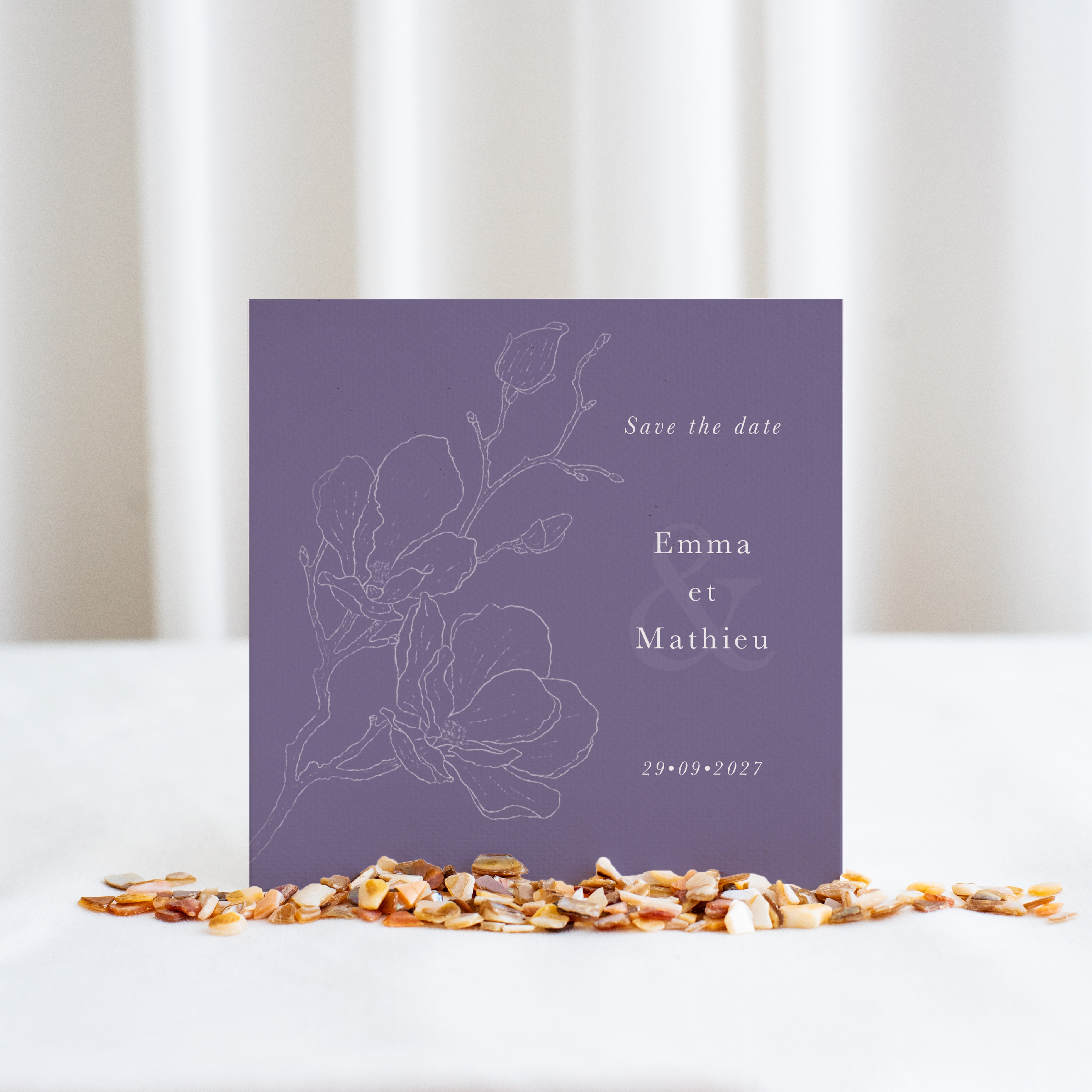 Outline Flower Purple