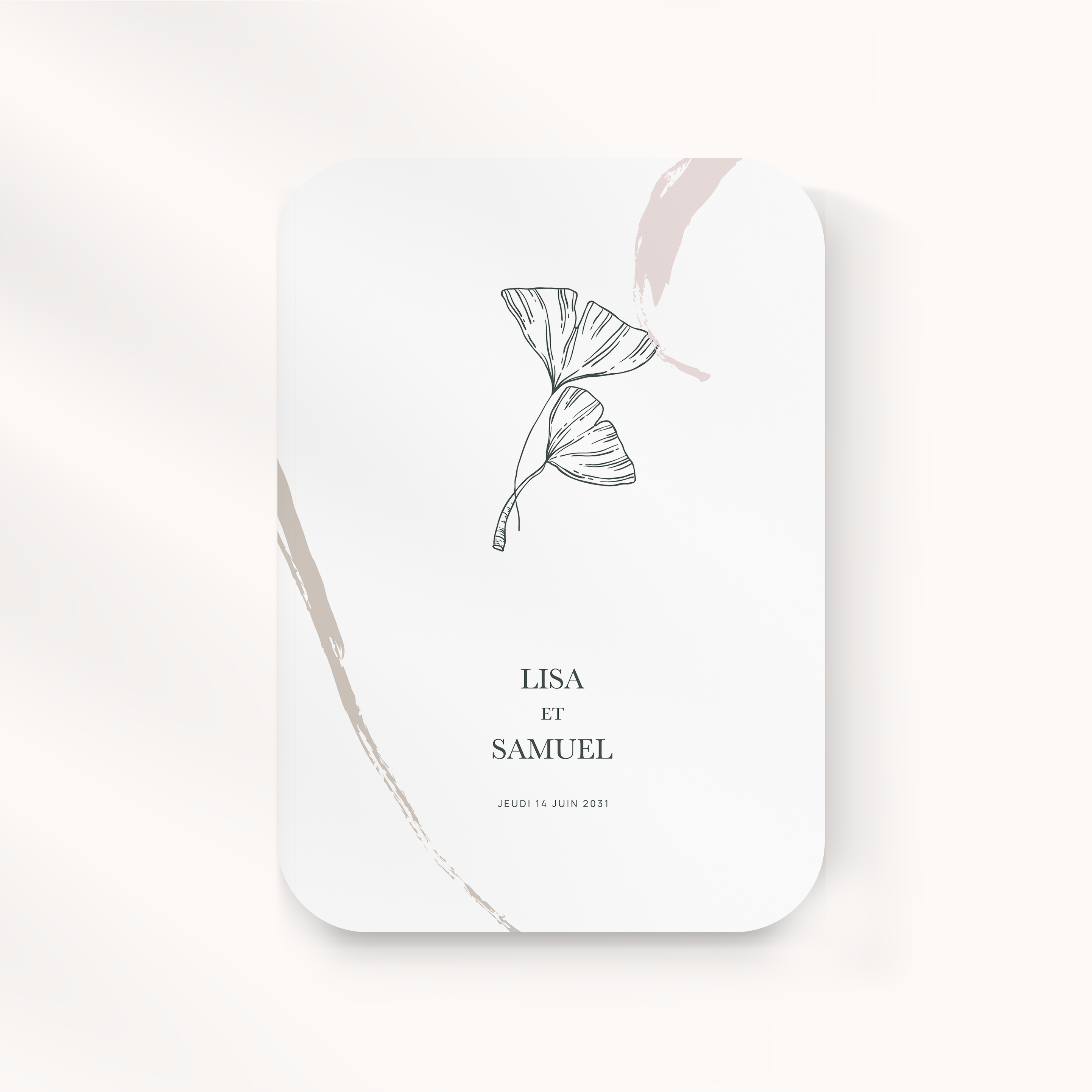 Flower-Line - Cette invitation affirme une présence précise : couleur dominante douce, marges équilibrées, typographie posée. Nos créateurs signent une esthétique premium qui privilégie la mesure et la cohérence. Nous assurons la personnalisation complète : vous nous transmettez le texte, nous le composons avec exactitude, ajustons les nuances et ajoutons un logo discret. Exclusivement digitale, elle parvient immédiatement à vos invités. Chaque choix – proportions, contrastes, hiérarchie – a été réglé pour offrir une lecture fluide et élégante.