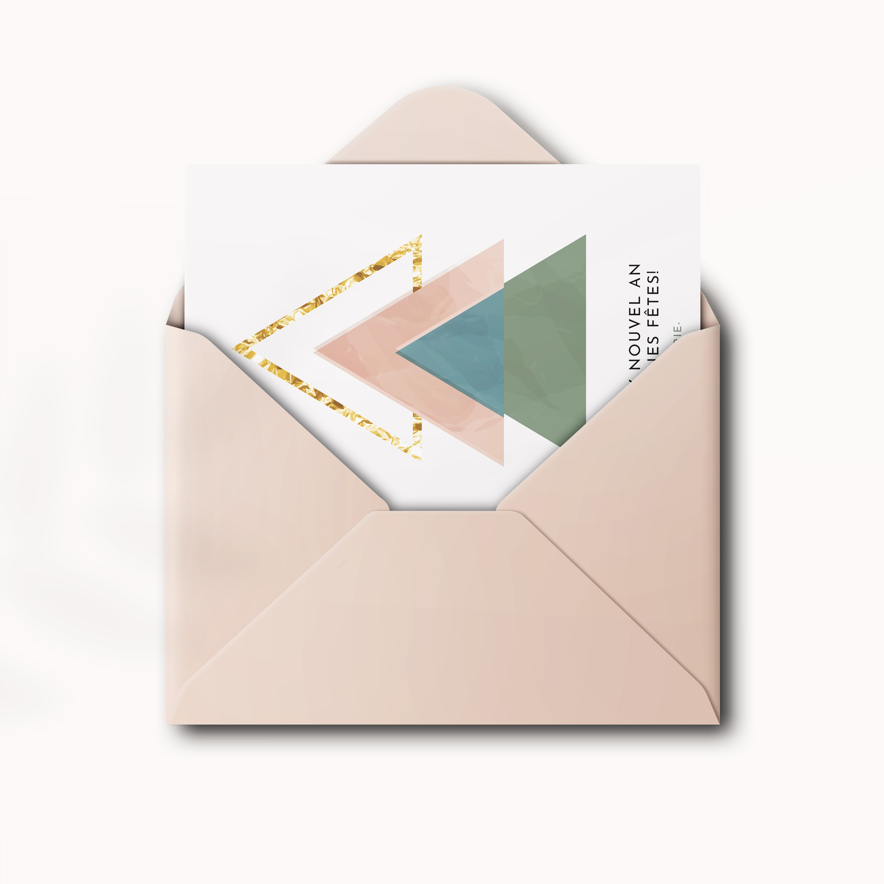 Triangle Tree - Le modèle adopte une sobriété affirmée : couleur dominante douce, marges stables, typographie précise. Nos illustrateurs signent une esthétique premium qui privilégie l’équilibre. Nous réalisons la personnalisation : vous nous envoyez le texte, nous l’intégrons, harmonisons la palette et ajoutons un logo discret. 100% digitale, elle atteint vos invités immédiatement. Chaque paramètre – proportions, alignements, contrastes – a été pensé pour préserver fluidité et justesse. Une correspondance contemporaine, simple et élégante.