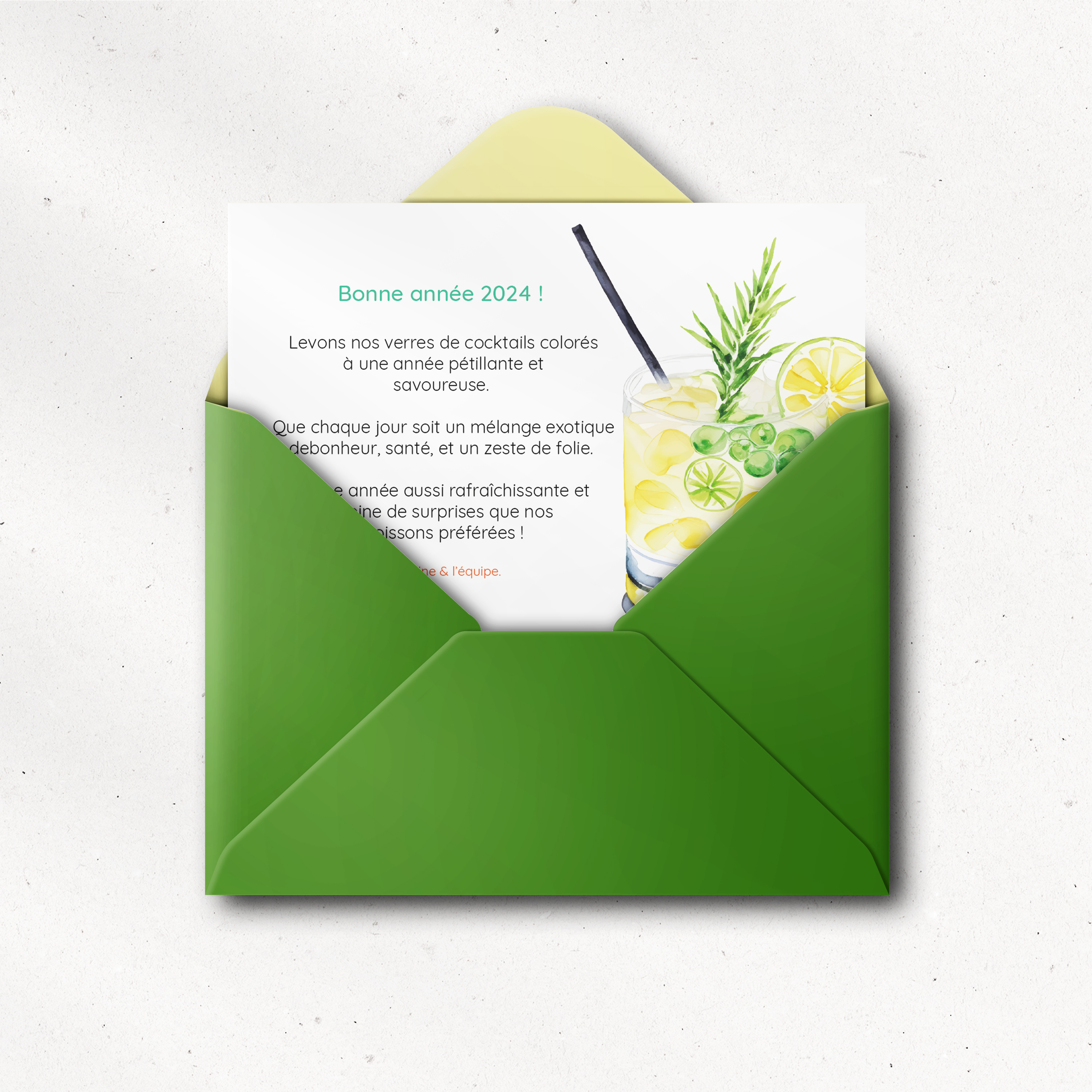 Mélange Exotique - Le dessin privilégie une rigueur posée : couleur dominante claire, marges équilibrées, typographie nette. Nos illustrateurs signent un modèle premium qui valorise la sobriété. Nous assurons la personnalisation complète : intégration de votre texte, ajustement des teintes, ajout discret d’un logo. Diffusée exclusivement en numérique, elle atteint vos invités instantanément. Chaque paramètre – proportions, cadence, hiérarchie – a été pensé pour garantir fluidité et élégance. Une correspondance contemporaine, fiable et élégante.