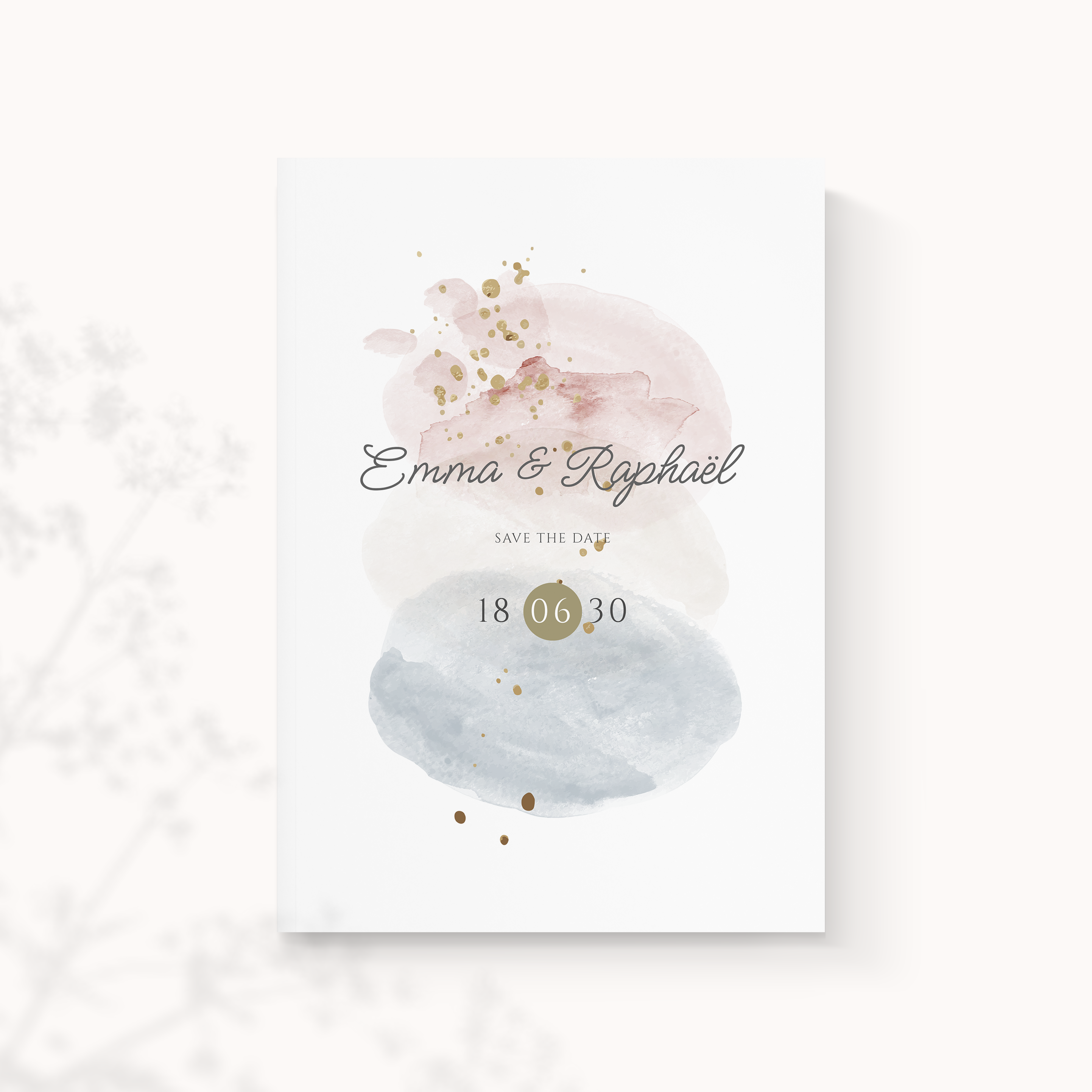 Splash Watercolor - Cette invitation revendique une rigueur contemporaine : dominante chromatique affirmée, alignements nets, typographie claire. Nos créateurs signent une présence premium qui conjugue mesure et fiabilité. Vous nous transmettez votre texte ; nous l’intégrons avec soin, harmonisons la palette et ajoutons un logo discret. Diffusée exclusivement au format digital, elle atteint vos invités sans délai. La hiérarchie lisible, les contrastes posés et la régularité des blocs offrent une lecture fluide et sûre. Un modèle moderne et élégant, conçu pour durer.