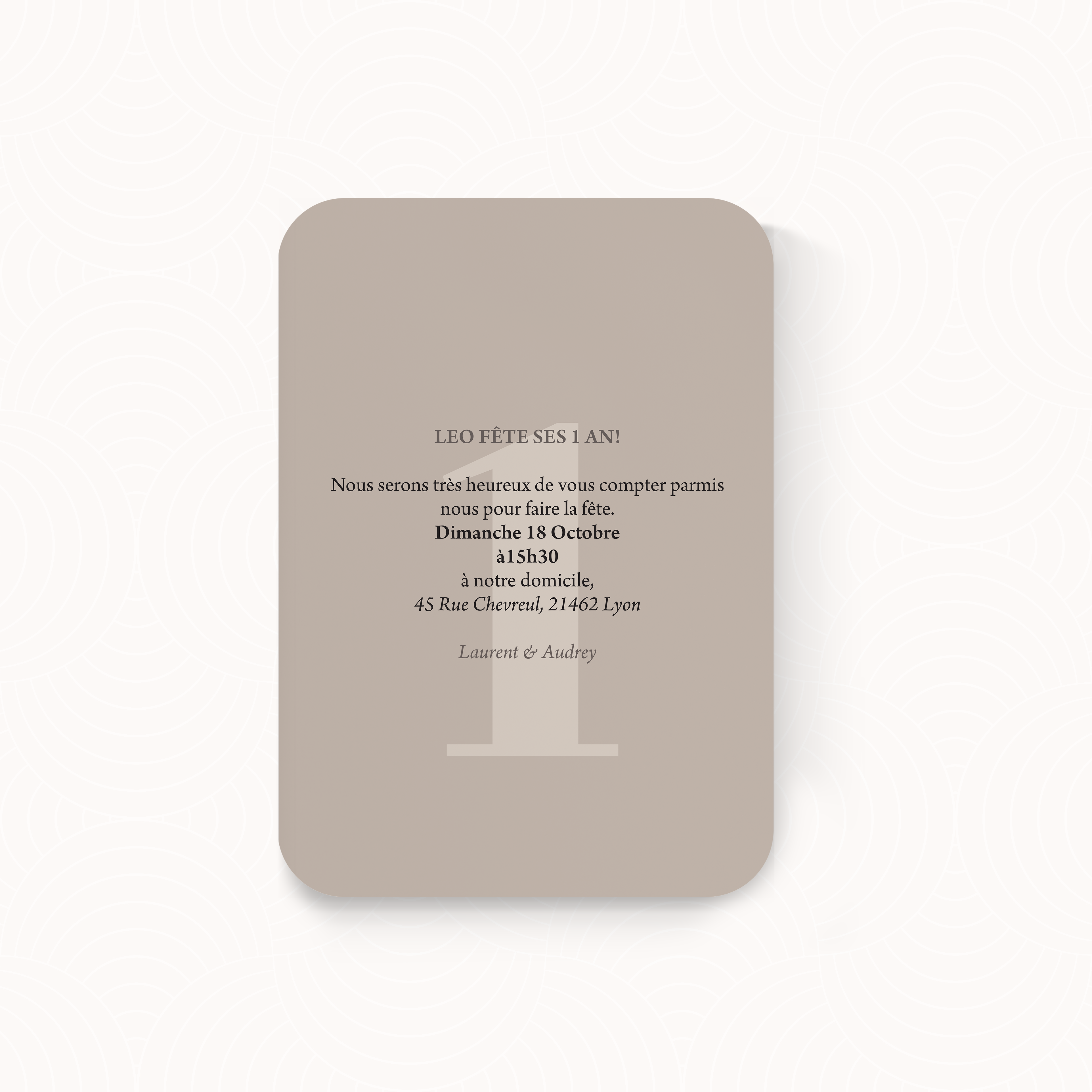 Number Card 1 - Le dessin joue sur la finesse des lignes et une dominante chromatique apaisée pour offrir à vos annonces une présence claire. La mise en page se veut structurée et accueillante, pensée pour guider naturellement le regard. Réalisée par nos illustrateurs, cette invitation mêle rigueur et sensibilité pour une lecture fluide. Nous assurons la personnalisation : intégration du texte, accord des teintes, ajout d’un logo discret si besoin. En format digital, l’envoi est immédiat et soigné. Les choix esthétiques visent la mesure et la cohérence, afin que votre message trouve une résonance précise. Une correspondance premium, simple et sûre, faite pour durer.