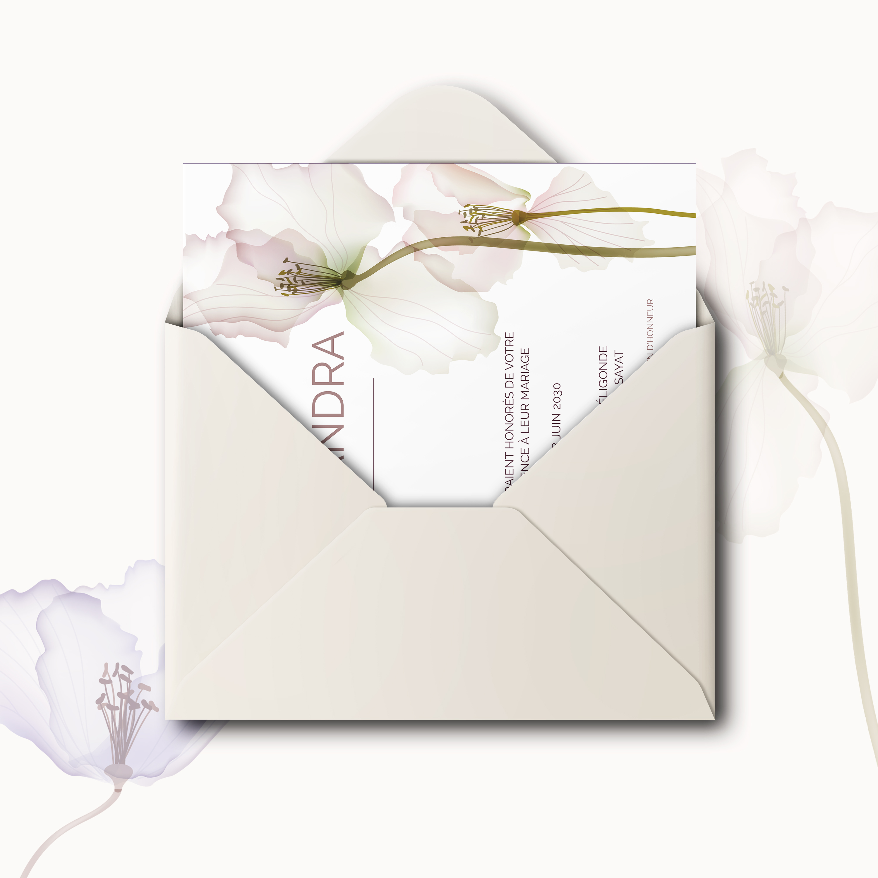 White Elegance - Cette invitation affirme une clarté sereine : couleur dominante précise, marges régulières, typographie posée. Nos créateurs ont conçu un cadre premium où l’essentiel s’exprime sans effort. Nous prenons en charge la personnalisation complète : intégration de votre texte, réglage des teintes, ajout d’un logo discret selon vos besoins. Diffusée exclusivement en numérique, elle parvient immédiatement à vos invités. Chaque détail – cadence, hiérarchie, échelle – a été pensé pour garantir fluidité et justesse. Une correspondance moderne, fiable et élégante.