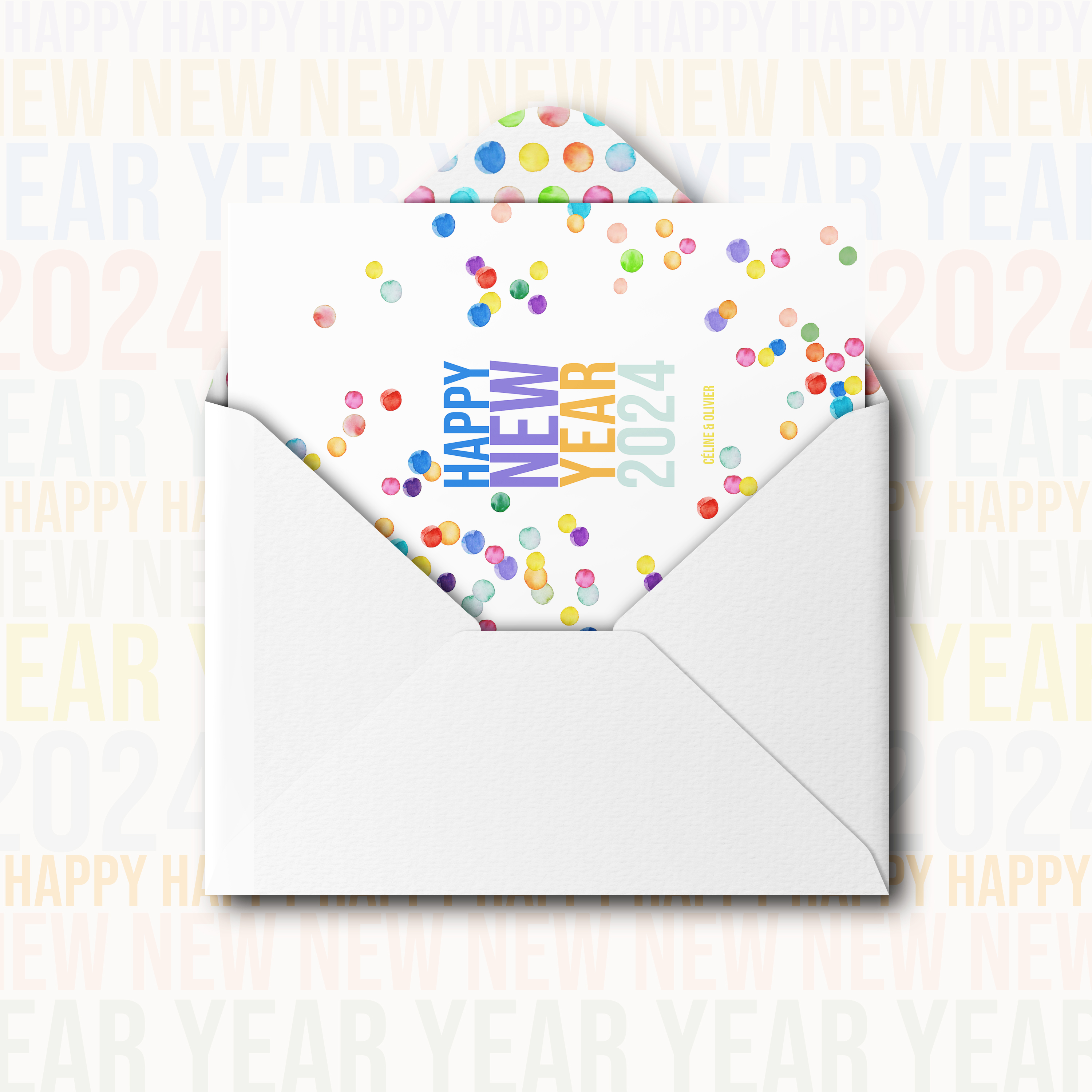 Happy New Year - Cette invitation privilégie une élégance mesurée : une couleur dominante claire, une mise en page régulière, une typographie nette. Pensée par nos créateurs, elle instaure une présence premium qui laisse parler l’essentiel. Vous nous confiez votre texte ; nous le composons avec précision, accordons la palette et ajoutons un logo discret si nécessaire. Diffusée exclusivement en digital, elle parvient à vos invités instantanément. Chaque détail – hiérarchie, cadence, marges – a été calibré pour garantir fluidité et justesse. Une correspondance contemporaine, simple et raffinée, conçue pour annoncer avec tact et inviter avec style.