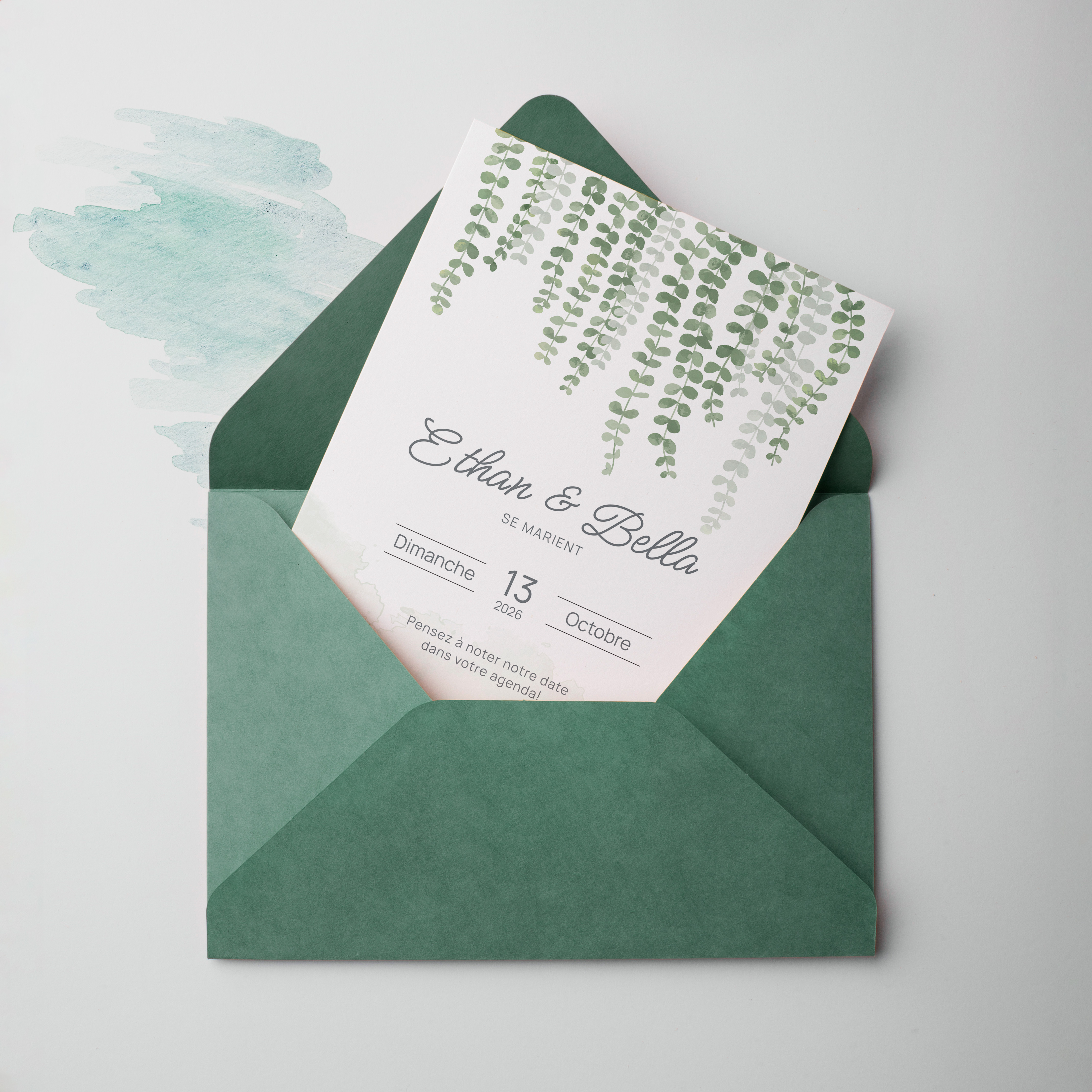 Hanging Plants - Le modèle met en lumière une dominante chromatique douce, tenue par des marges aérées et une typographie claire. Nos illustrateurs signent une présence premium, stable et lisible, qui donne de l’ampleur à vos mots. Nous réalisons la personnalisation complète : intégration de votre texte, réglage des teintes, ajout discret d’un logo. Diffusée exclusivement en numérique, l’invitation parvient instantanément à vos invités. Alignements précis, respiration des blancs et cadence des titres composent une élégance tranquille, adaptée à toutes les annonces.