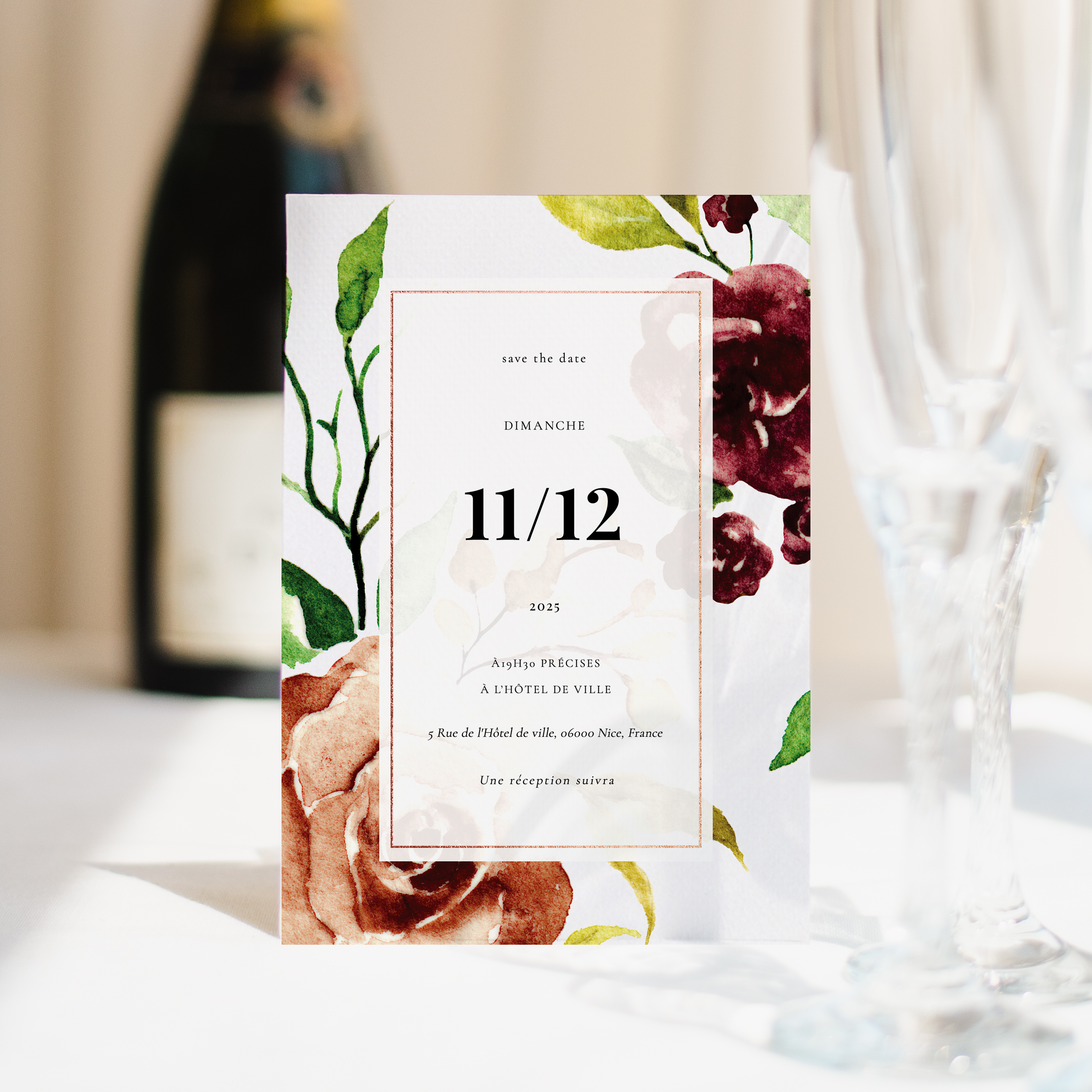 Floralys - Cette invitation affirme une esthétique épurée où la couleur dominante installe une atmosphère calme et raffinée. Les lignes sont sobres, la mise en page aérée, afin de mettre en valeur vos mots avec élégance. Conçue par nos illustrateurs, elle privilégie la simplicité maîtrisée et la cohérence visuelle. Vous nous confiez votre texte ; nous l’intégrons avec soin, ajustons les nuances et ajoutons un logo discret si nécessaire. Diffusée uniquement en format digital, elle rejoint vos destinataires sans délai. Chaque détail contribue à préserver clarté et fluidité. Une correspondance premium, intemporelle et distinguée, idéale pour vos annonces essentielles.