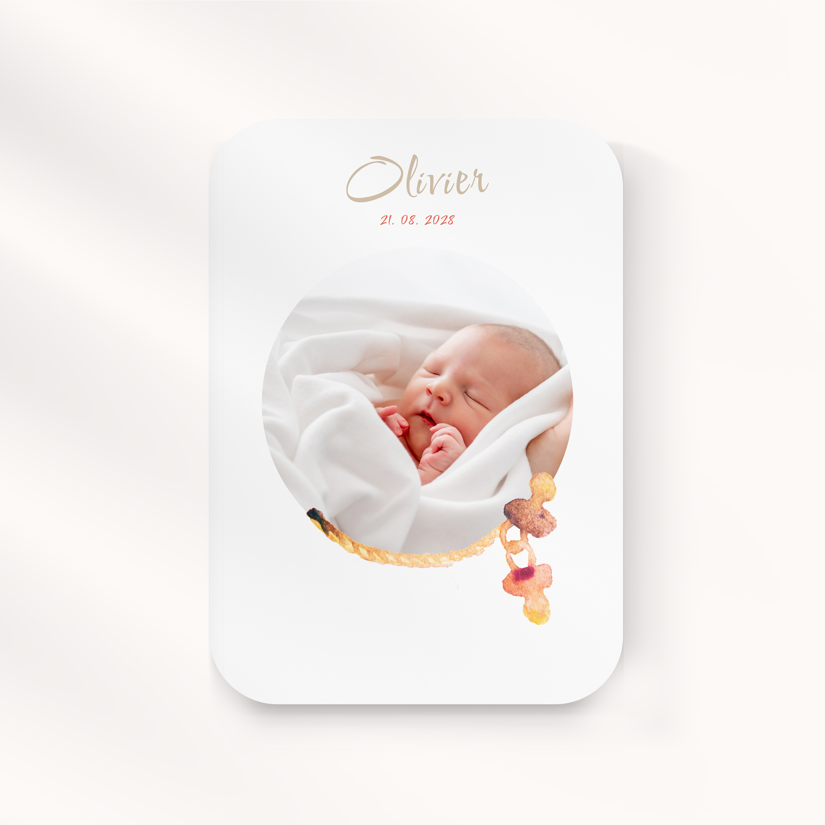 Tétines Aquarelle - Le dessin affirme une rigueur contemporaine : couleur dominante affirmée, marges équilibrées, typographie nette. Nos illustrateurs ont voulu une esthétique premium qui valorise la précision et la sobriété. Nous assurons la personnalisation complète : vous nous confiez le texte, nous le composons avec exactitude, ajustons les teintes et ajoutons un logo discret. Diffusée exclusivement en numérique, l’invitation atteint vos invités sans délai. Chaque choix – proportions, alignements, cadence – a été calibré pour garantir fluidité et élégance. Une correspondance moderne, simple et raffinée.