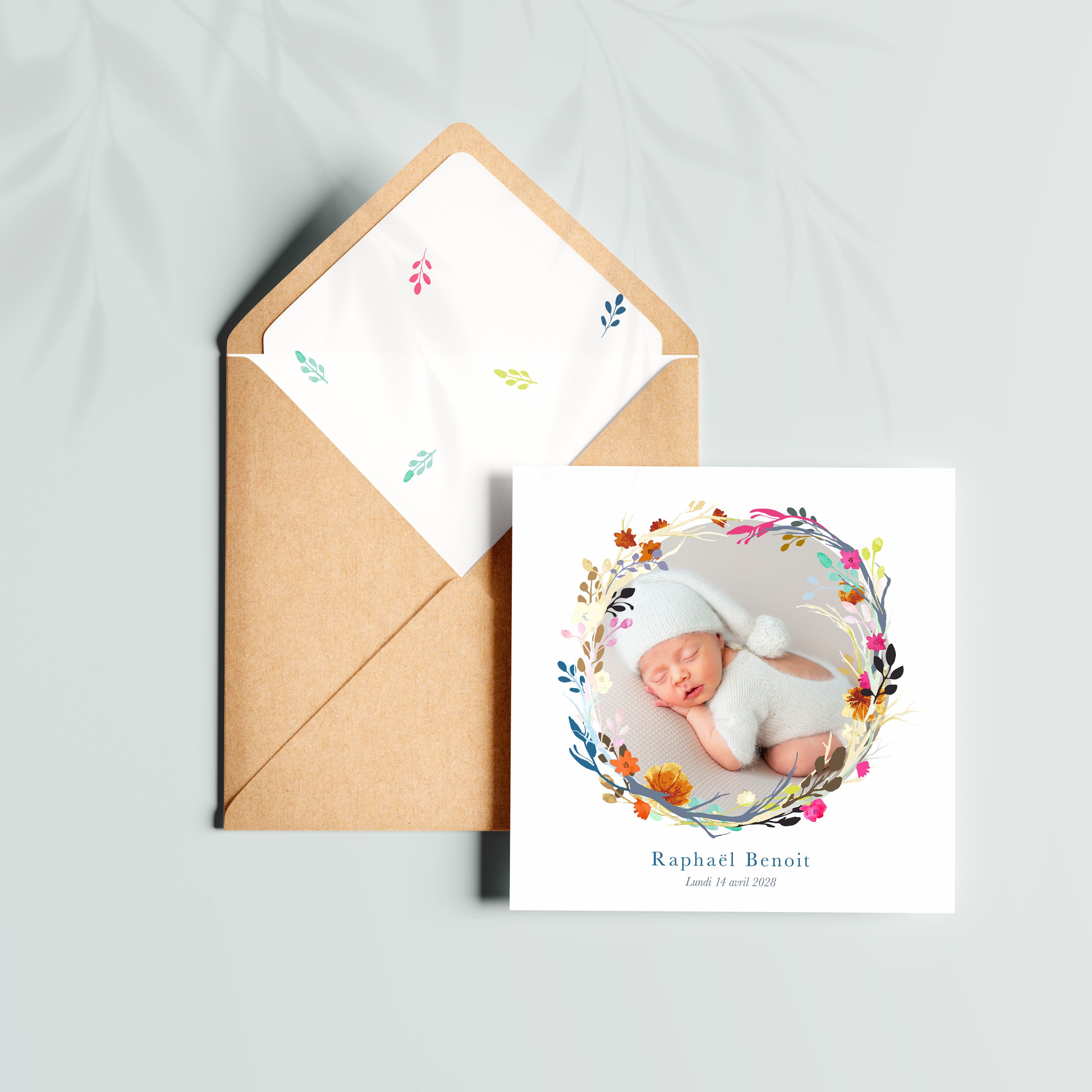 Spring Baby - Cette invitation cultive une élégance claire : une couleur dominante tenue, une mise en page régulière, une typographie précise. Conçue par nos créateurs, elle installe une présence premium où la sobriété devient signature. Vous nous remettez votre texte ; nous le composons avec exactitude, accordons la palette et ajoutons un logo discret si souhaité. Au format digital exclusivement, l’envoi est immédiat auprès de vos invités. Chaque détail – hiérarchie, marges, cadence – a été pensé pour offrir une lecture fluide et sûre. Une correspondance contemporaine, fiable et raffinée, idéale pour annoncer avec tact et inviter avec style.