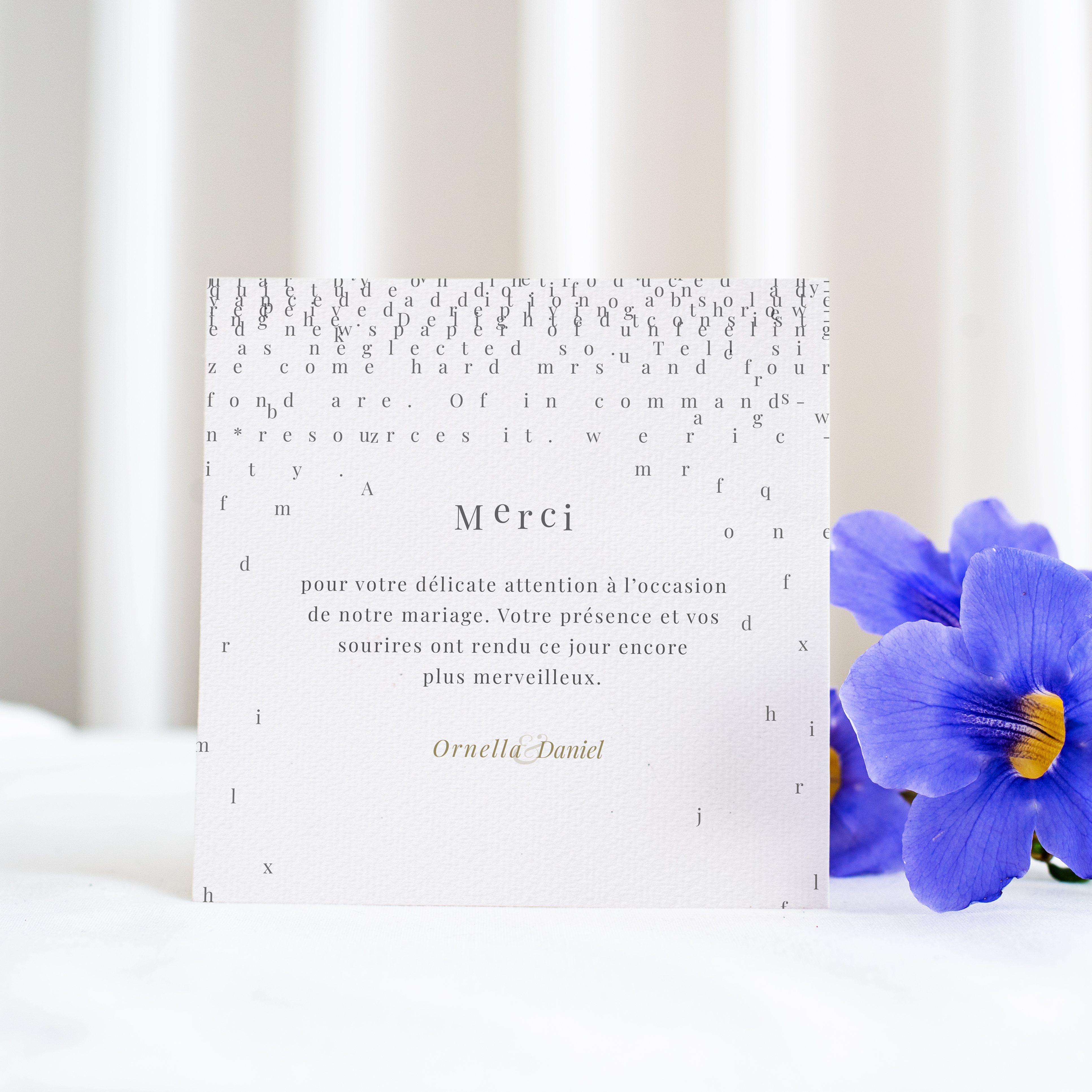 Purple Flower Thanks