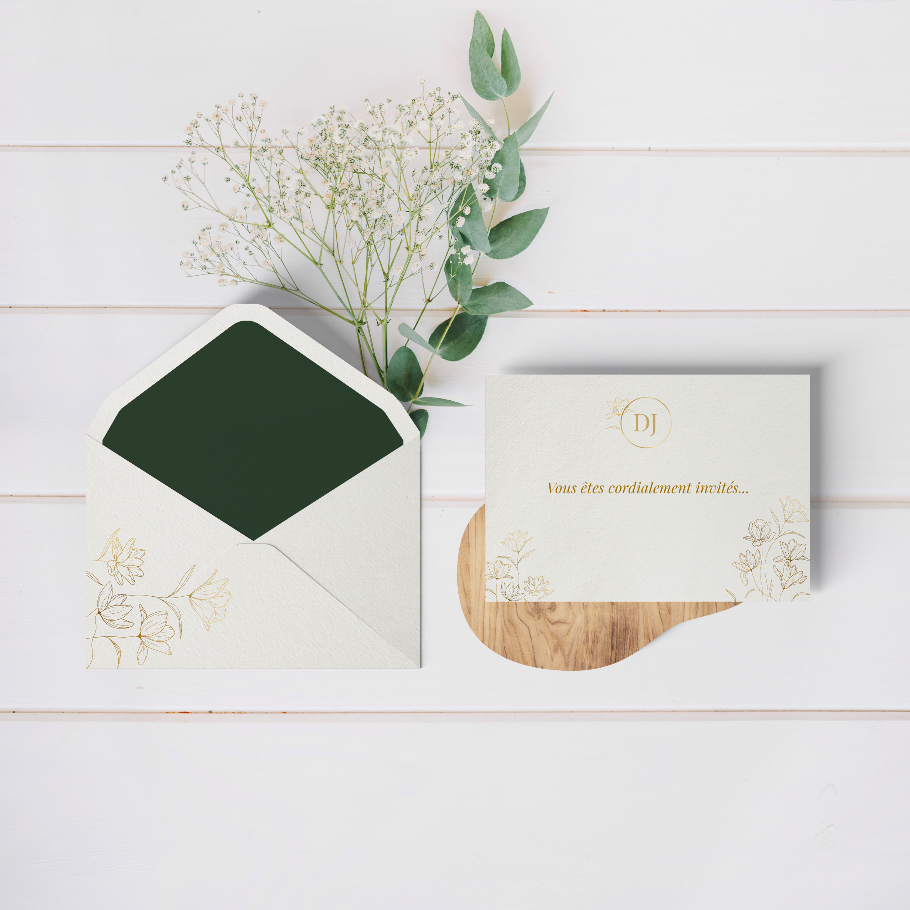 Modeste Blanc - Pensée comme une correspondance claire et fluide, cette invitation met en avant la couleur dominante dans un jeu de nuances mesurées. La composition respire l’équilibre et la précision, laissant vos mots occuper le premier plan. Réalisée par nos illustrateurs, elle reflète une esthétique moderne et sobre, loin de tout excès. Vous nous confiez votre texte ; nous l’intégrons avec soin, ajustons les couleurs et ajoutons un logo discret si nécessaire. Diffusée en digital uniquement, elle parvient sans délai à vos invités. L’accent est mis sur la lisibilité et l’émotion juste, afin que chaque détail serve le message. Une invitation contemporaine qui privilégie la clarté et l’élégance maîtrisée.
