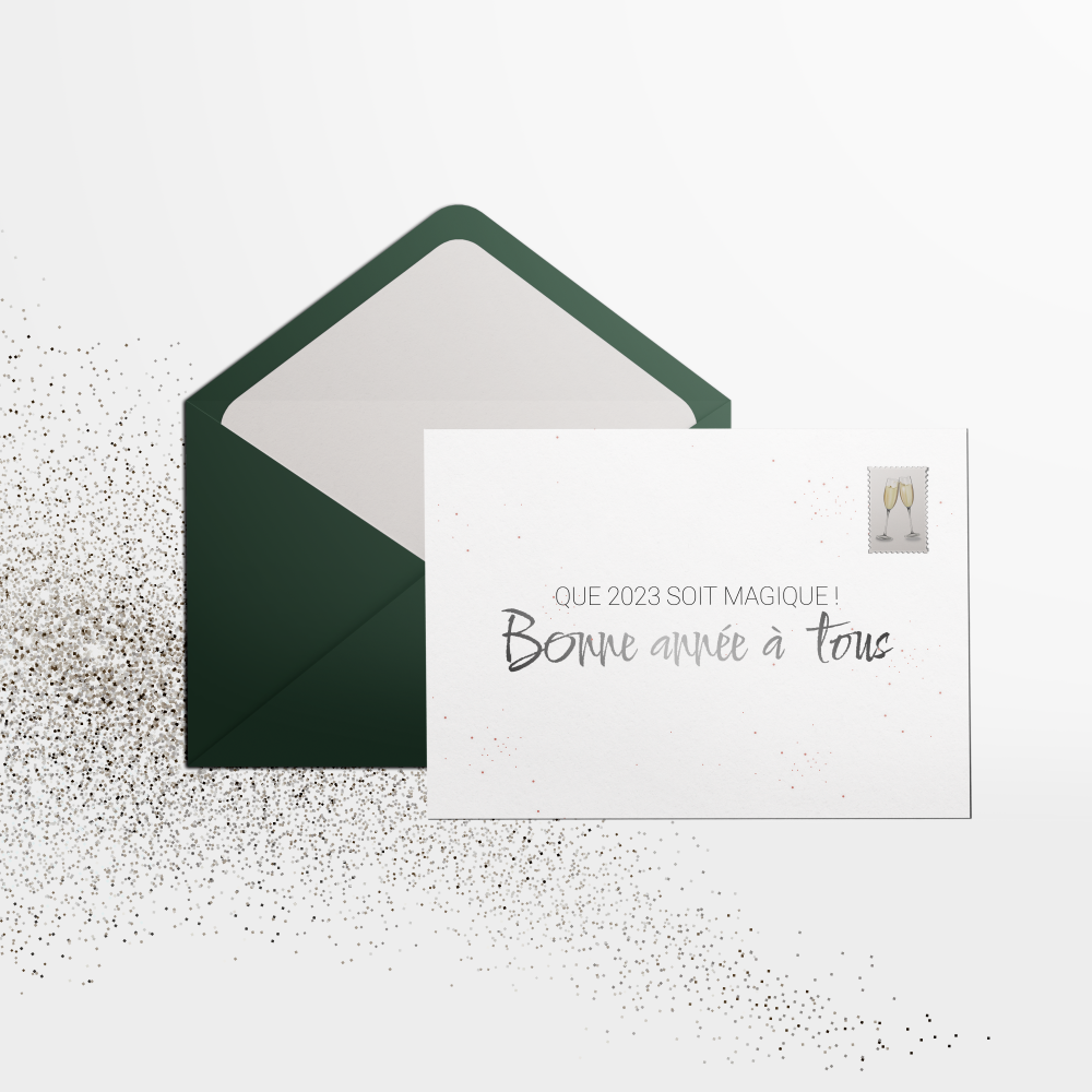 Silver Year - Cette invitation a été pensée comme une scène minimaliste où la couleur dominante se déploie avec délicatesse. La composition privilégie les formes simples et les contrastes mesurés, afin que vos mots conservent toute leur force. Réalisée par nos illustrateurs, elle propose une esthétique contemporaine et sobre, adaptée à vos annonces les plus importantes. Vous nous confiez votre texte ; nous l’intégrons avec soin, en ajustant la palette et en ajoutant un logo discret si nécessaire. Diffusée exclusivement au format numérique, elle parvient immédiatement à vos destinataires. Chaque détail a été pensé pour préserver la lisibilité et l’élégance, afin de transformer un simple message en une attention précieuse. Une correspondance moderne qui conjugue justesse et raffinement.