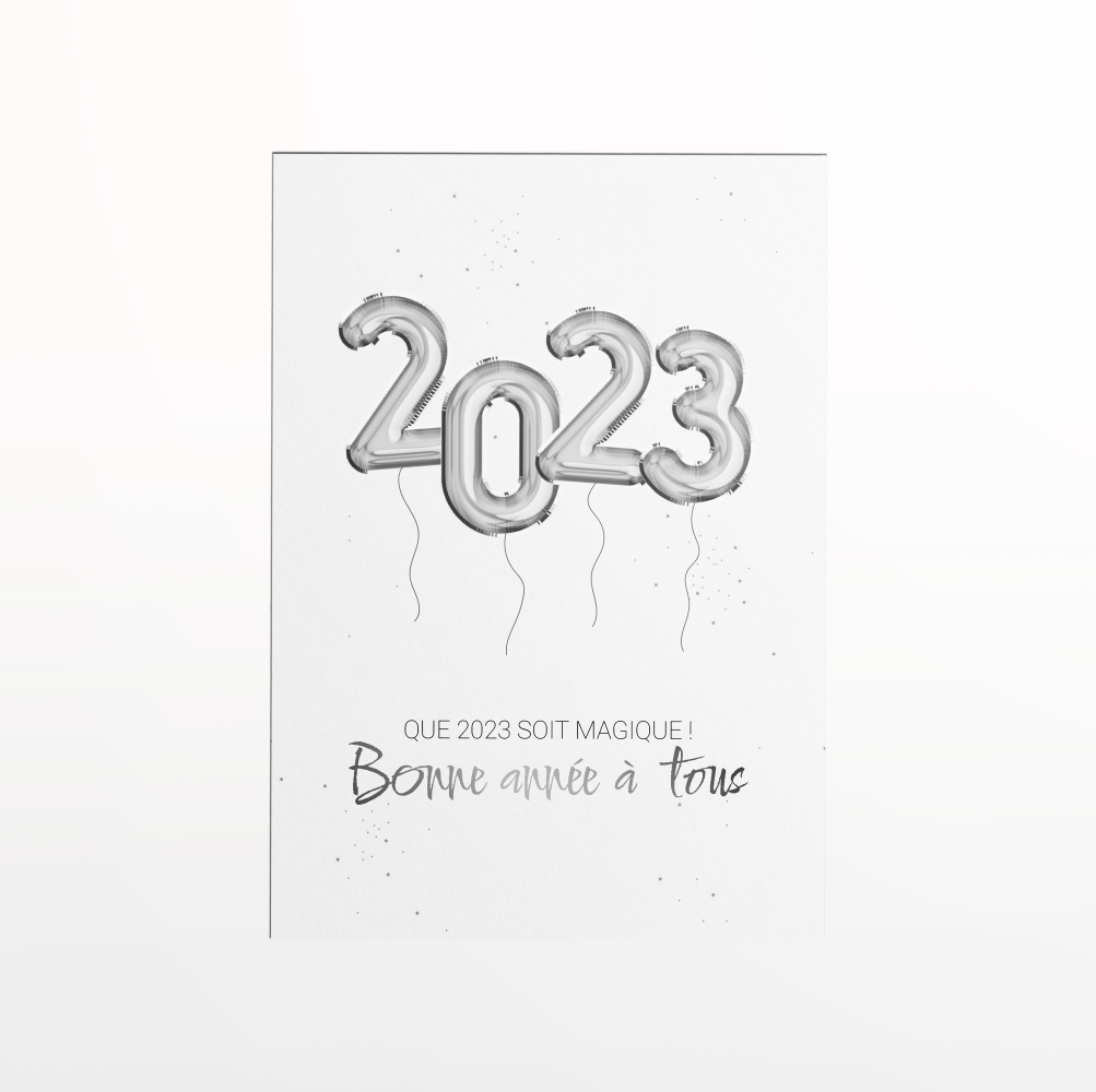Silver Year - Cette invitation a été pensée comme une scène minimaliste où la couleur dominante se déploie avec délicatesse. La composition privilégie les formes simples et les contrastes mesurés, afin que vos mots conservent toute leur force. Réalisée par nos illustrateurs, elle propose une esthétique contemporaine et sobre, adaptée à vos annonces les plus importantes. Vous nous confiez votre texte ; nous l’intégrons avec soin, en ajustant la palette et en ajoutant un logo discret si nécessaire. Diffusée exclusivement au format numérique, elle parvient immédiatement à vos destinataires. Chaque détail a été pensé pour préserver la lisibilité et l’élégance, afin de transformer un simple message en une attention précieuse. Une correspondance moderne qui conjugue justesse et raffinement.