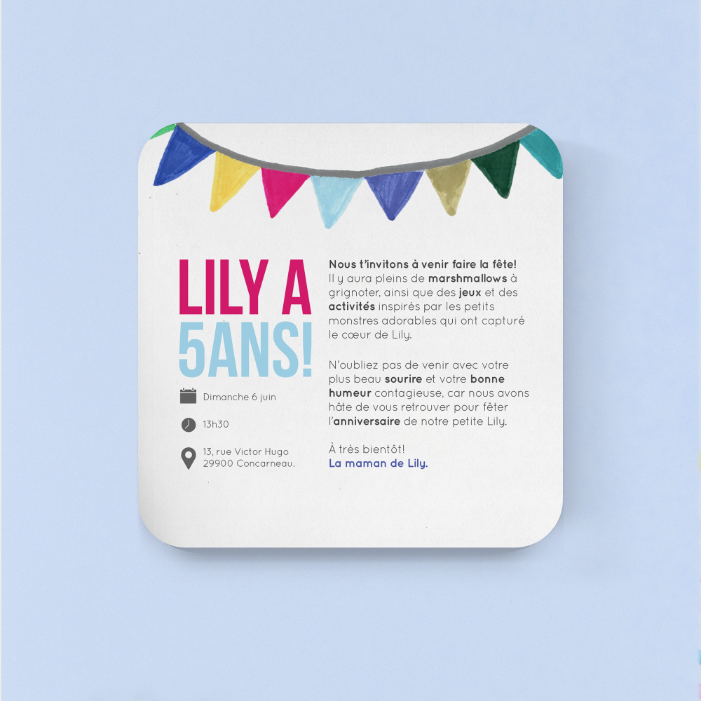 Mme Monster - Le modèle propose une sobriété lumineuse : couleur dominante claire, marges équilibrées, typographie nette. L’ensemble reflète une modernité premium où l’essentiel prime. Nos créateurs ont conçu un cadre sobre et élégant, pensé pour accueillir vos textes avec distinction. Nous assurons la personnalisation : intégration précise du texte, harmonisation des teintes, ajout discret d’un logo. Diffusée exclusivement en numérique, elle atteint vos invités immédiatement. Chaque choix – cadence, proportions, alignements – a été étudié pour une lisibilité optimale. Une correspondance contemporaine, simple et raffinée.