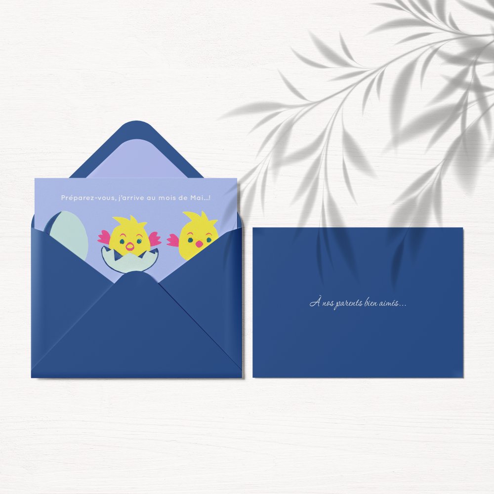 Poussin Poussin - Avec ce modèle, la clarté devient une signature : une couleur dominante au timbre sûr, des marges maîtrisées, une typographie rigoureuse. Réalisée par nos illustrateurs, l’invitation assume une esthétique premium, précise et durable. Nous prenons en charge la personnalisation complète : composition de votre texte, réglage des teintes, ajout d’un logo discret. Diffusée exclusivement en version digitale, elle parvient instantanément à vos invités. Chaque détail – échelle, hiérarchie, respiration des blancs – a été pensé pour une lecture fluide et élégante. Une correspondance contemporaine, droite et raffinée.