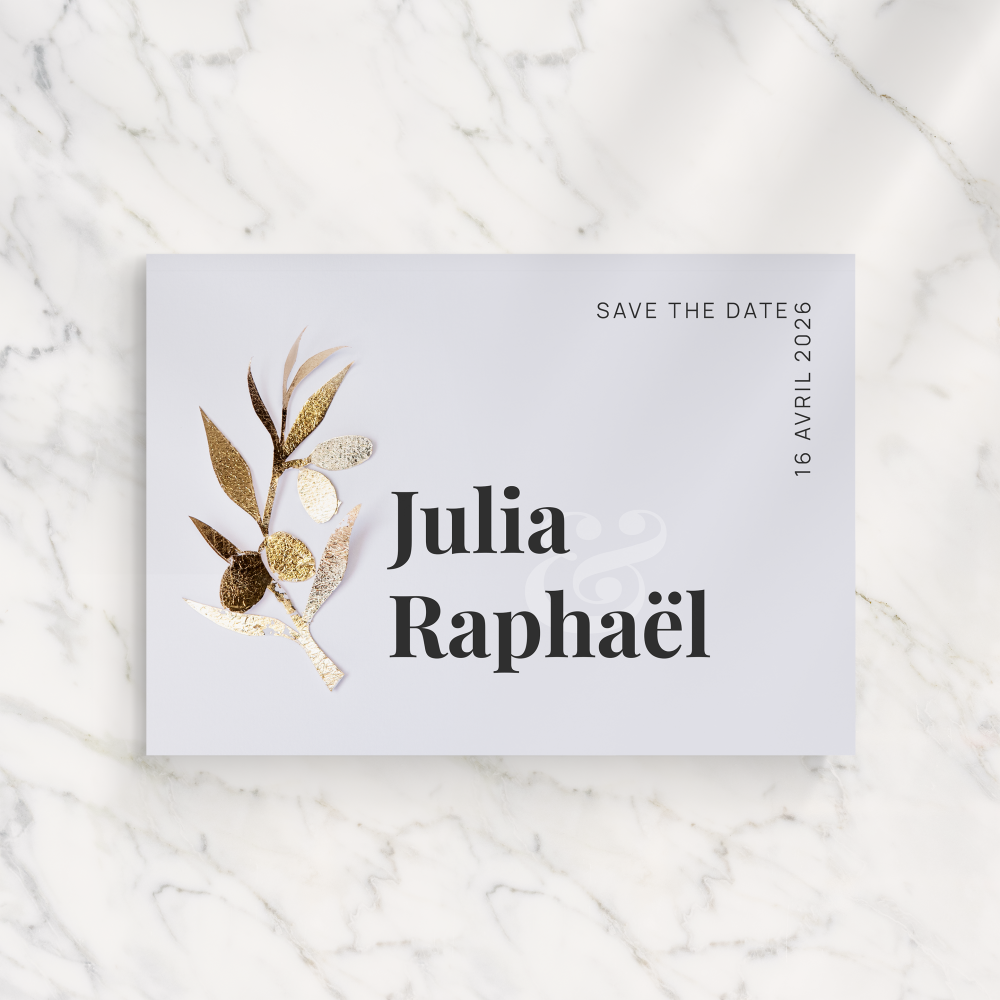 Olive Branch - Le modèle s’appuie sur une dominante chromatique posée, adoucie par des marges sobres et une typographie claire. Nos illustrateurs ont conçu un cadre premium, simple et durable, qui valorise vos mots avec distinction. Nous assurons la personnalisation : intégration de votre texte, harmonisation des couleurs, ajout discret d’un logo. Diffusée exclusivement au format digital, elle atteint vos invités immédiatement. Chaque détail – cadence, proportions, rythme – a été pensé pour préserver lisibilité et fluidité. Une correspondance contemporaine, fiable et élégante.
