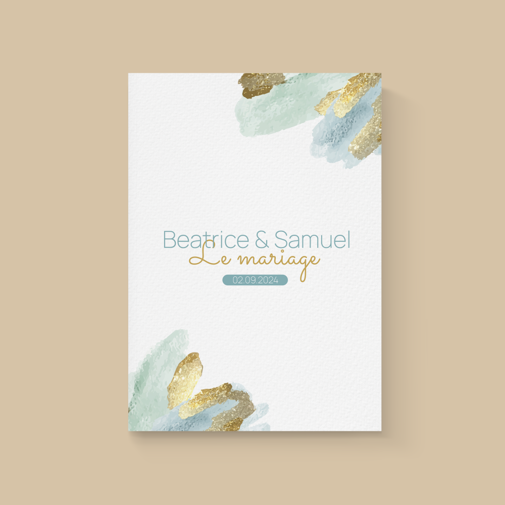 Blue Paint - Le modèle affirme une présence nette : couleur dominante assumée, alignements précis, hiérarchie lisible. Nos illustrateurs ont retenu une écriture graphique épurée pour accueillir vos annonces avec tact. Nous prenons en charge la personnalisation sur mesure : intégration du texte, harmonisation des teintes, ajout d’un logo discret au besoin. Entièrement numérique, l’invitation rejoint vos destinataires sans délai. Les paramètres visuels – marges, contrastes, interlignes – sont réglés pour une élégance fiable et durable. Une correspondance premium, sobre et contemporaine.