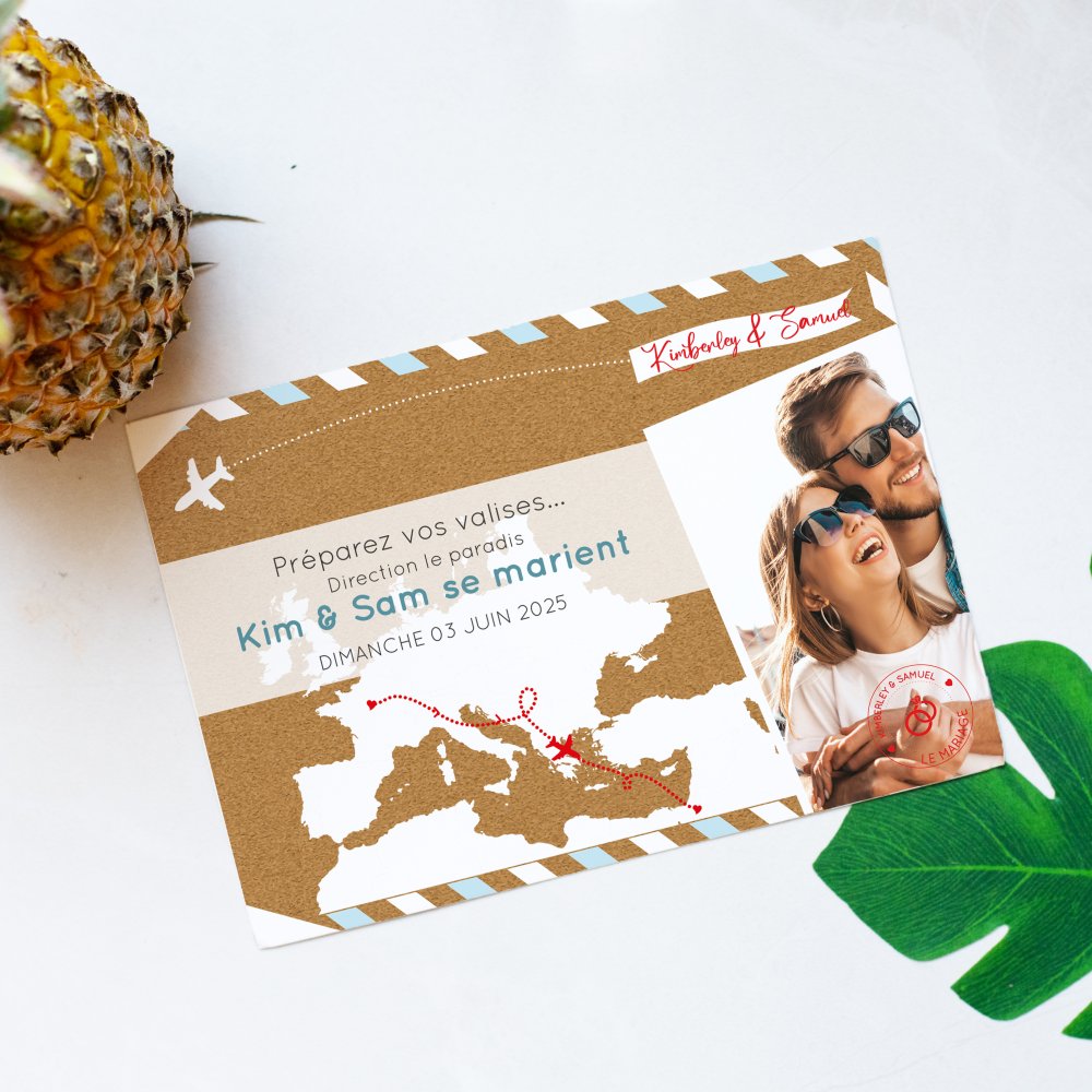 Mariage En Vue - Cette invitation s’appuie sur une dominante chromatique claire, mariée à des marges sobres et une typographie nette. Nos créateurs ont pensé un modèle premium qui valorise la simplicité et la fluidité. Nous assurons la personnalisation complète : intégration de votre texte, harmonisation des teintes, ajout discret d’un logo si souhaité. Entièrement digitale, elle rejoint vos invités sans délai. Chaque choix – proportions, contrastes, hiérarchie – a été calibré pour offrir une lecture élégante et durable. Une correspondance contemporaine, fiable et raffinée.