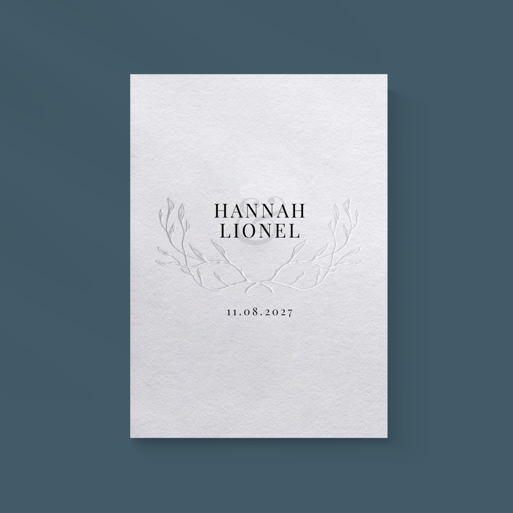 Embossed Invite