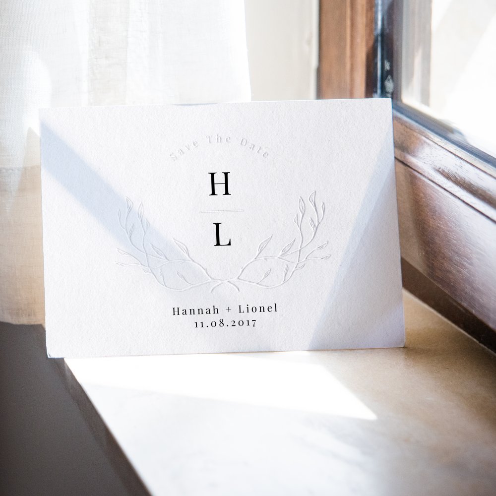 Embossed Save The Date