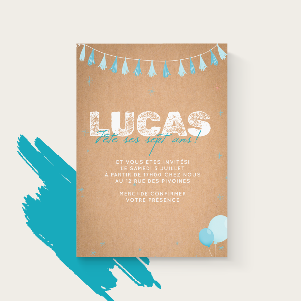 PomPom Craft Blue - Cette invitation se distingue par son élégance mesurée et son graphisme raffiné. Les formes équilibrées et la couleur dominante créent une atmosphère à la fois moderne et intemporelle. Pensée par nos illustrateurs, elle conjugue sobriété et originalité, offrant un cadre clair à vos messages. Vous nous confiez votre texte, nous l’intégrons avec précision, en harmonisant les teintes et en ajoutant un logo discret si vous le souhaitez. Diffusée exclusivement en format digital, l’invitation parvient immédiatement à vos destinataires et transforme un simple envoi en un geste élégant et actuel. Chaque détail a été pensé pour préserver la fluidité de lecture et la force de l’émotion. Une correspondance contemporaine qui allie authenticité et raffinement.