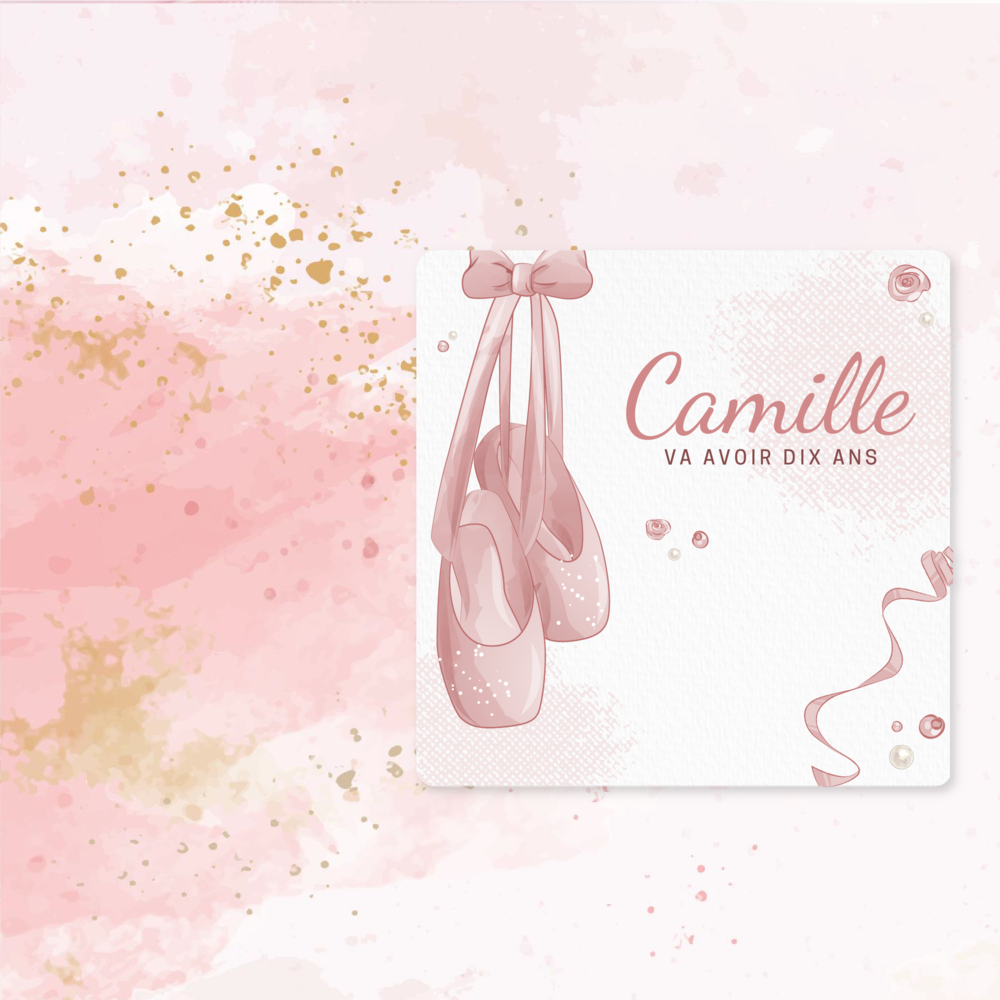Ballerina - Avec ce modèle, l’esthétique privilégie la justesse et l’émotion contenue. La mise en page épurée met vos mots au premier plan, soutenus par une couleur dominante choisie pour son intensité. Les proportions sont calculées pour donner de l’ampleur au texte tout en maintenant une élégance discrète. Nos créateurs ont conçu cette invitation comme une pièce contemporaine, sobre et raffinée. Nous assurons votre personnalisation complète : intégration du texte, harmonisation des teintes, ajout éventuel d’un logo. Diffusée exclusivement en format numérique, elle rejoint vos destinataires sans délai et transforme une annonce simple en une correspondance précieuse. Une invitation premium où modernité et délicatesse se rejoignent.