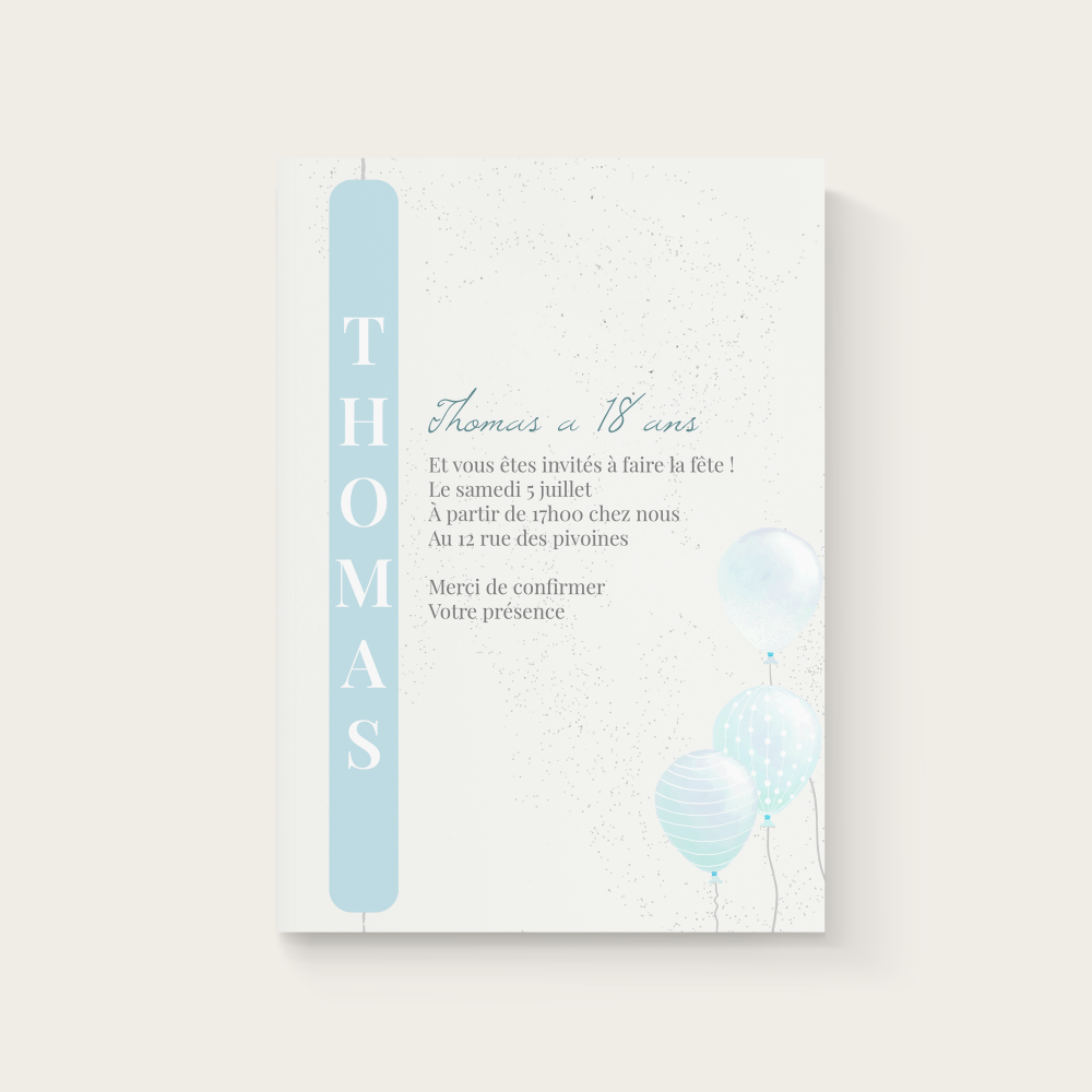 Time To Party - Alliance de finesse et de caractère, cette création met vos annonces au premier plan avec une présence calme et assurée. Les formes s’articulent dans une géométrie discrète, soutenue par une palette choisie pour sa clarté et sa chaleur mesurée. Créée par nos illustrateurs, l’invitation est pensée pour une personnalisation complète : vous nous transmettez votre texte, nous composons, ajustons les couleurs et ajoutons un logo si besoin. Diffusée uniquement au format digital, elle parvient instantanément à vos destinataires. Ici, rien d’ostentatoire : la beauté se joue dans la proportion, le tempo visuel et la précision typographique. Une invitation haut de gamme, contemporaine sans effet de mode, qui vous permet d’annoncer, d’inviter ou de célébrer avec tact et élégance. 