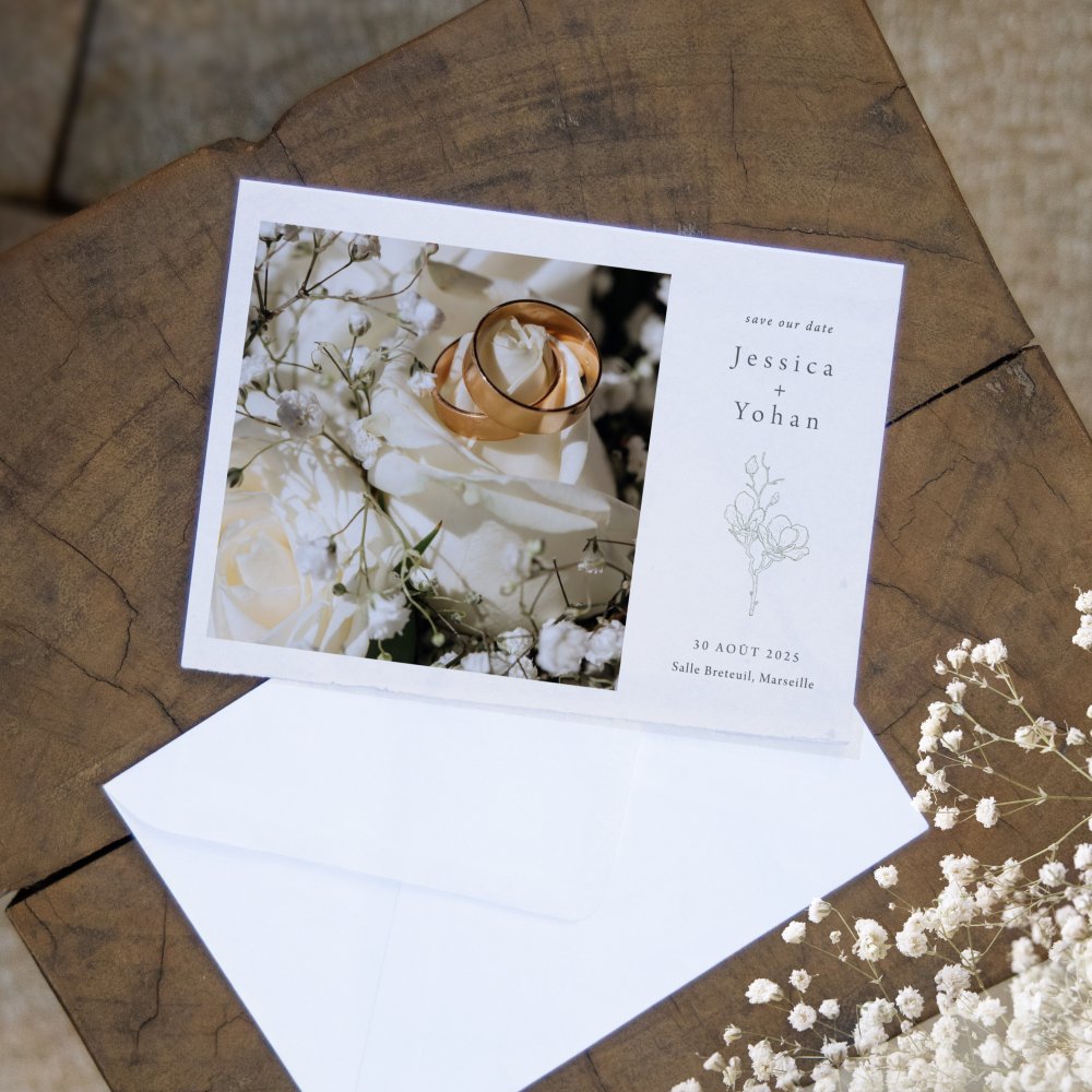 Delicate Flower - Cette invitation a été conçue comme une composition claire et posée, où la couleur dominante apporte un halo élégant autour de vos mots. Les lignes sont nettes, la respiration du texte mesurée, afin d’offrir un cadre premium à vos annonces. Imaginée par nos illustrateurs, la mise en page privilégie la justesse et la cohérence graphique. Vous nous transmettez votre texte ; nous le composons avec précision, ajustons les teintes et ajoutons un logo discret si nécessaire. Entièrement digitale, l’invitation est envoyée instantanément à vos destinataires pour une diffusion moderne et soignée. Le résultat se lit dans la finesse des détails, l’équilibre des proportions et la retenue des effets. Une correspondance contemporaine qui met l’accent sur l’essentiel : l’émotion, la clarté et l’élégance durable.