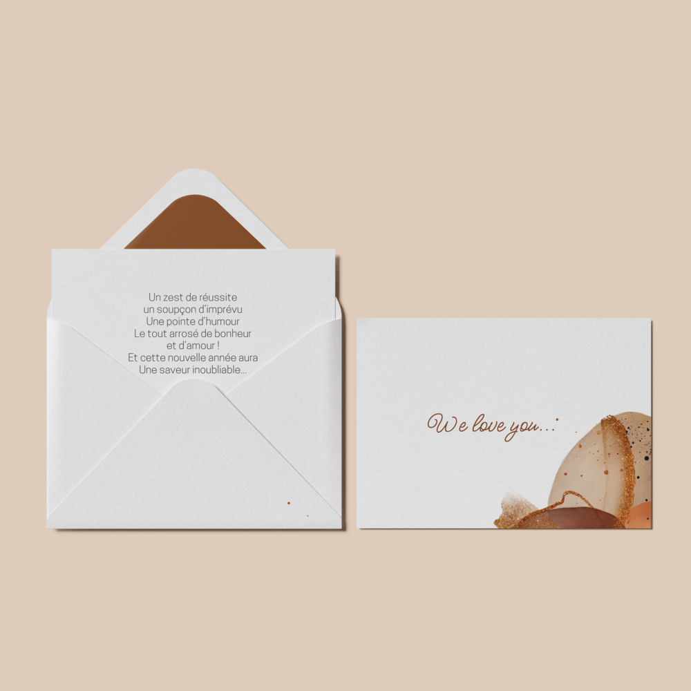 Glitter Texture - Spring Blossom resplendit de fleurs délicates aux teintes pastel qui annoncent la renaissance des beaux jours. Conçue comme une carte de vœux, elle enveloppe vos messages d’une atmosphère douce et lumineuse. Le rose et le vert s’entrelacent pour incarner la fraîcheur et l’harmonie, offrant à vos mots un écrin naturel et élégant. Chaque détail graphique, pensé par nos créateurs, traduit une poésie florale qui évoque la promesse d’un nouveau départ. Nous intégrons votre texte avec soin, ajustons si nécessaire les nuances ou ajoutons un logo discret pour signer votre envoi. Diffusée uniquement en format digital, Spring Blossom parvient immédiatement à vos destinataires et transforme un simple vœu en une attention raffinée. Une correspondance contemporaine qui marie sensibilité et modernité.