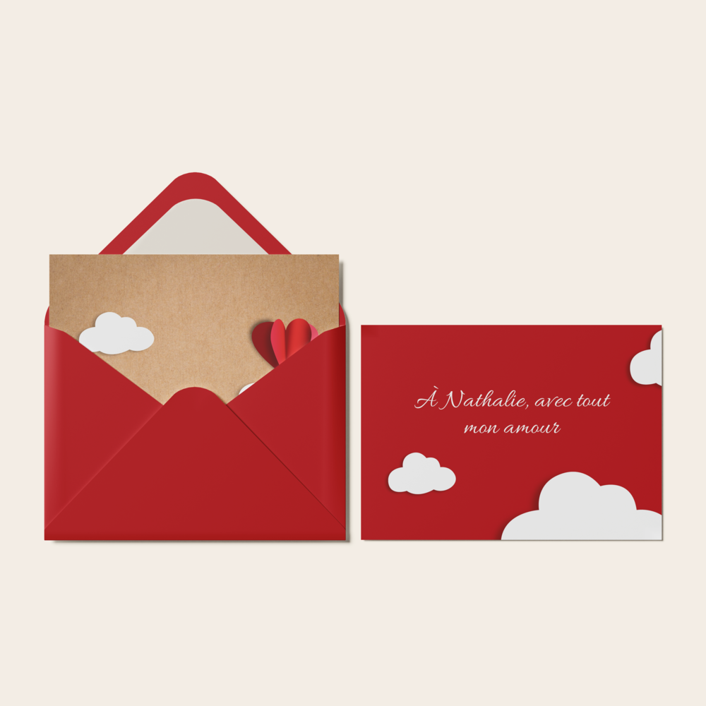 Là Haut - Avec ce modèle, nous proposons une invitation claire et posée où la couleur dominante installe d’emblée le ton. Les alignements précis, le tempo des espaces et la typographie choisie composent une signature graphique nette. Conçue par nos illustrateurs, l’esthétique évite la surenchère pour privilégier l’émotion contenue. Vous nous confiez votre texte ; nous le composons avec exactitude, ajustons les nuances et ajoutons un logo discret selon vos besoins. Diffusée exclusivement en numérique, elle atteint vos invités sans délai et facilite un partage élégant. Le rendu final conjugue justesse et sobriété pour une présence premium qui valorise l’essentiel : vos mots. Une correspondance sur mesure, durable et élégante.