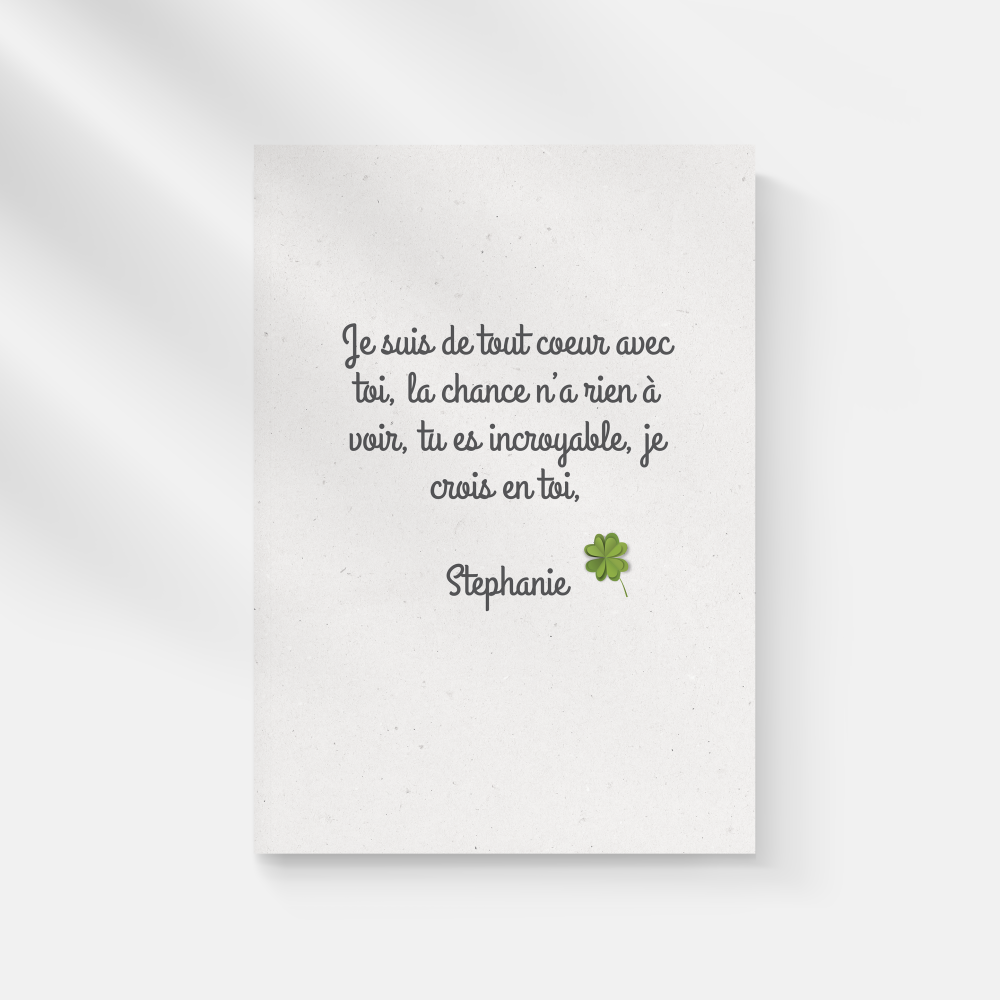 Lucky You - Avec ce modèle, nous proposons une invitation structurée où la couleur dominante agit comme une signature visuelle. Les proportions équilibrées et la typographie soignée composent un ensemble premium, sobre et raffiné. Imaginée par nos créateurs, elle valorise la clarté et l’émotion contenue. Vous nous confiez le texte ; nous le composons avec précision, harmonisons les nuances et ajoutons un logo discret si nécessaire. Diffusée uniquement en format numérique, elle rejoint vos destinataires immédiatement. Le rendu privilégie l’exactitude et la mesure, afin d’offrir une présence durable et élégante. Une correspondance contemporaine, faite pour annoncer, inviter ou célébrer avec distinction.