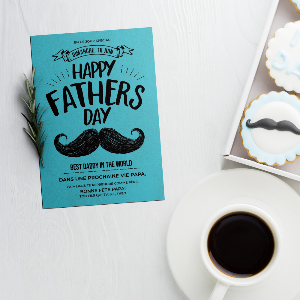 Mustache - Cette invitation explore une esthétique apaisée, portée par la couleur dominante qui installe une atmosphère élégante et sobre. Les proportions équilibrées et la typographie claire valorisent vos mots avec naturel. Imaginée par nos illustrateurs, elle conjugue modernité et retenue, afin de préserver la force de votre message. Vous nous confiez le texte ; nous l’intégrons avec exactitude, ajustons la palette et ajoutons un logo discret si nécessaire. Diffusée exclusivement en digital, elle atteint vos destinataires instantanément. Chaque détail – marges, rythme, contraste – a été conçu pour assurer fluidité et lisibilité. Une correspondance premium, fiable et contemporaine, pensée pour sublimer vos annonces.