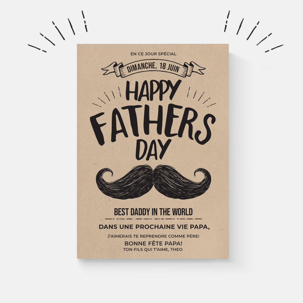 Craft Mustache - Ce modèle met en valeur une dominante chromatique lumineuse, adoucie par des lignes sobres et une typographie mesurée. L’ensemble crée une atmosphère nette et contemporaine qui donne à vos mots une portée claire. Nos illustrateurs ont privilégié une esthétique moderne, débarrassée de tout superflu. Vous nous adressez le texte ; nous l’intégrons avec soin, ajustons les teintes et ajoutons un logo discret si nécessaire. Diffusée uniquement en version digitale, l’invitation parvient sans délai à vos invités. Chaque choix visuel favorise la cohérence et la précision. Une correspondance premium, élégante et durable, idéale pour vos moments importants.