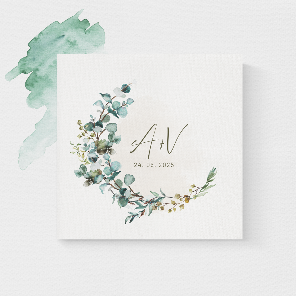 Green Elegant Invite