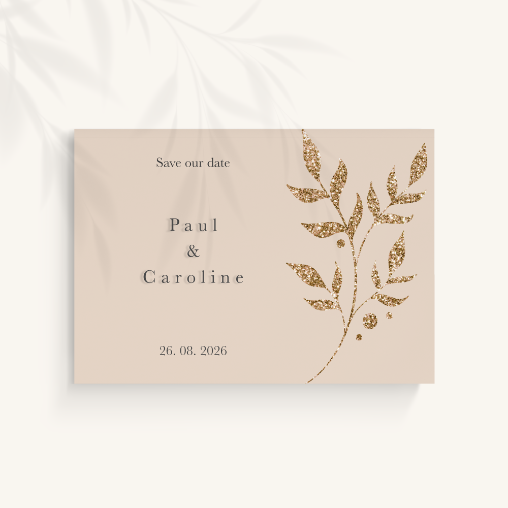 Rose And Gold - Cette invitation s’appuie sur une dominante chromatique expressive, adoucie par une composition claire et mesurée. Les lignes sobres et la typographie régulière favorisent une lecture fluide. Nos illustrateurs ont imaginé une esthétique premium qui privilégie la cohérence et l’équilibre. Vous nous transmettez le texte ; nous le composons avec soin, harmonisons la palette et ajoutons un logo discret si nécessaire. Diffusée uniquement au format numérique, elle rejoint vos invités immédiatement. Une correspondance moderne, raffinée et fiable, adaptée à toutes vos annonces.