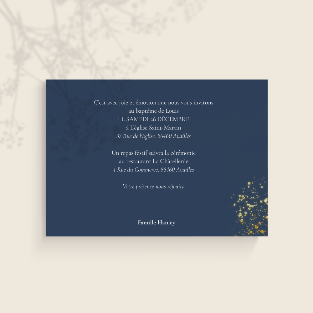 Golden Leaf - Cette invitation allie intensité contenue et clarté graphique. La dominante chromatique souligne la page avec douceur, tandis qu’un système de marges stable garantit une lecture fluide. Conçue par nos créateurs, elle traduit une modernité sûre, prête à accueillir vos annonces avec distinction. Nous assurons la personnalisation complète : intégration du texte, ajustement des nuances, ajout d’un logo discret si souhaité. Diffusée exclusivement en digital, elle rejoint vos invités sans délai. Le rendu privilégie la mesure et l’équilibre, afin de mettre l’accent sur l’essentiel : vos mots. Une correspondance premium, élégante et fiable.