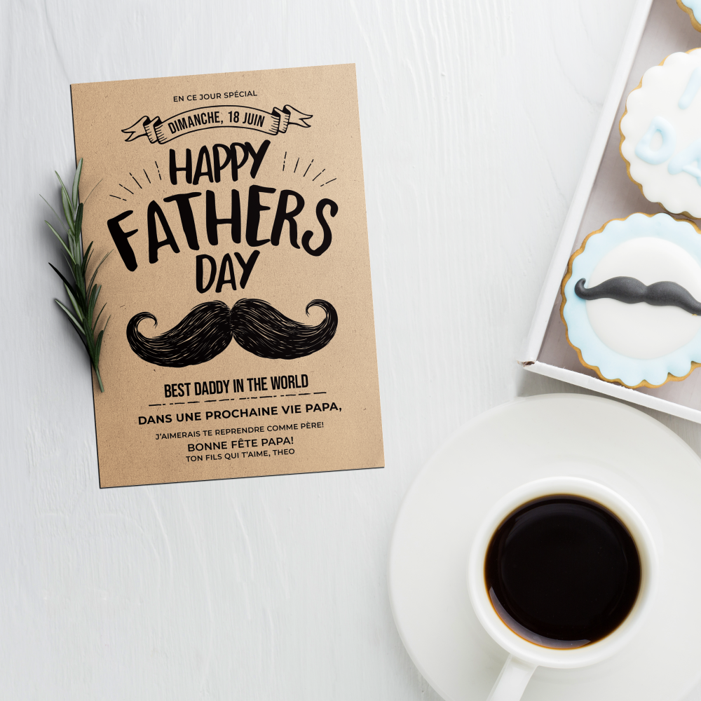 Craft Mustache - Ce modèle met en valeur une dominante chromatique lumineuse, adoucie par des lignes sobres et une typographie mesurée. L’ensemble crée une atmosphère nette et contemporaine qui donne à vos mots une portée claire. Nos illustrateurs ont privilégié une esthétique moderne, débarrassée de tout superflu. Vous nous adressez le texte ; nous l’intégrons avec soin, ajustons les teintes et ajoutons un logo discret si nécessaire. Diffusée uniquement en version digitale, l’invitation parvient sans délai à vos invités. Chaque choix visuel favorise la cohérence et la précision. Une correspondance premium, élégante et durable, idéale pour vos moments importants.