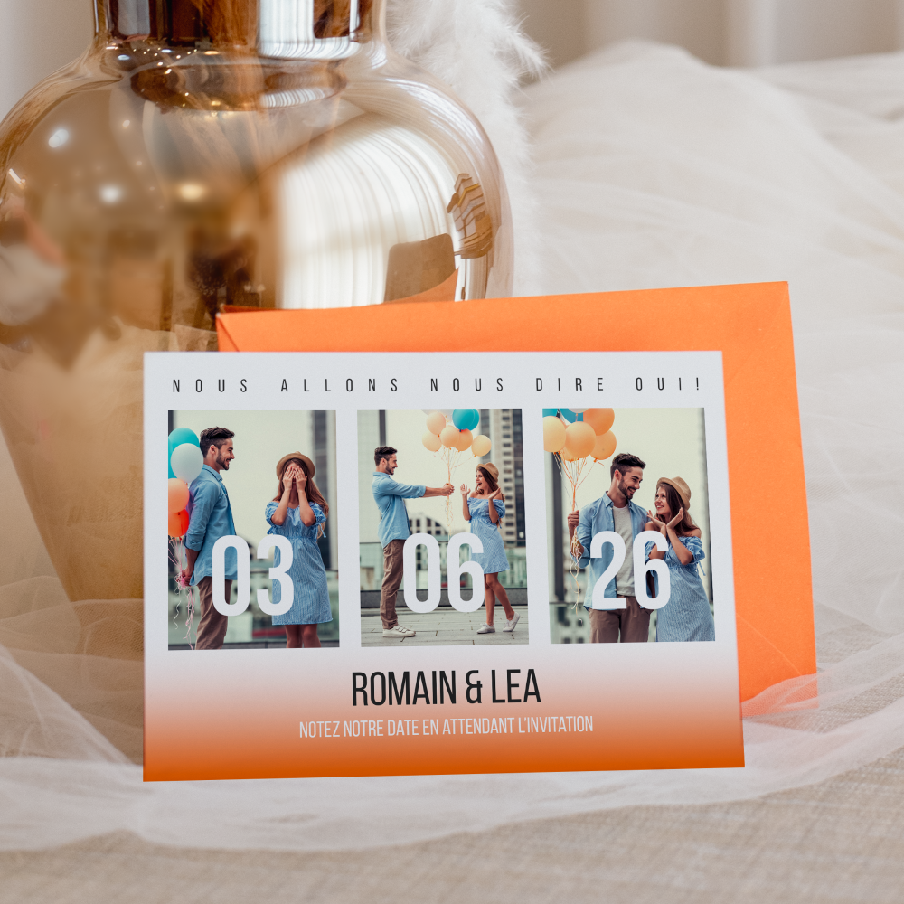 Flashy Gradient - Cette invitation valorise la clarté : dominante chromatique limpide, marges équilibrées, typographie précise. Nos illustrateurs ont choisi une approche premium qui privilégie sobriété et cohérence. Vous nous transmettez le texte ; nous le mettons en page avec exactitude, ajustons la palette et ajoutons un logo discret si nécessaire. Diffusée uniquement en numérique, elle atteint vos destinataires immédiatement. Chaque détail – interlignes, proportions, contrastes – a été conçu pour assurer lisibilité et élégance. Une correspondance moderne et raffinée, adaptée à vos moments essentiels.