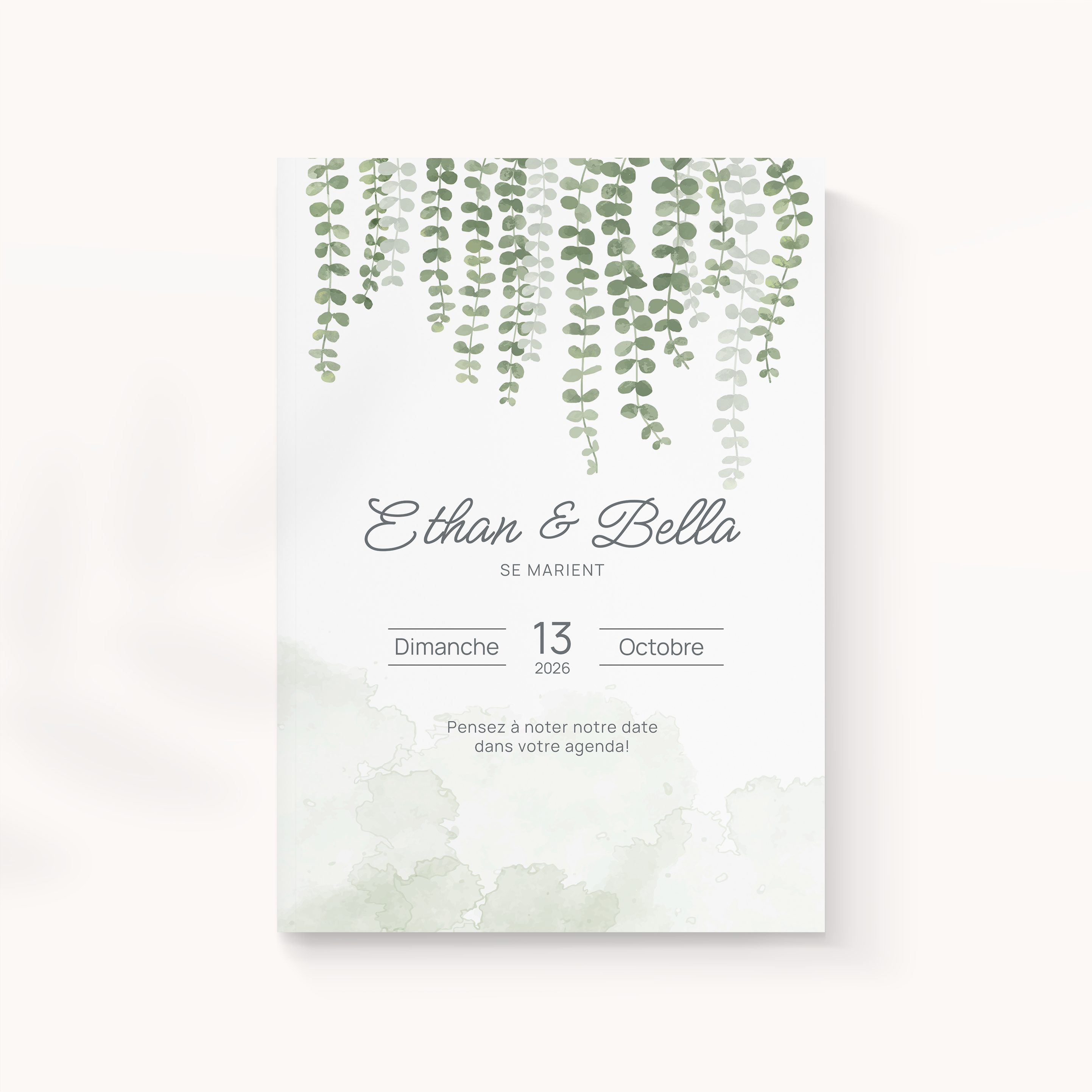 Hanging Plants - Le modèle met en lumière une dominante chromatique douce, tenue par des marges aérées et une typographie claire. Nos illustrateurs signent une présence premium, stable et lisible, qui donne de l’ampleur à vos mots. Nous réalisons la personnalisation complète : intégration de votre texte, réglage des teintes, ajout discret d’un logo. Diffusée exclusivement en numérique, l’invitation parvient instantanément à vos invités. Alignements précis, respiration des blancs et cadence des titres composent une élégance tranquille, adaptée à toutes les annonces.